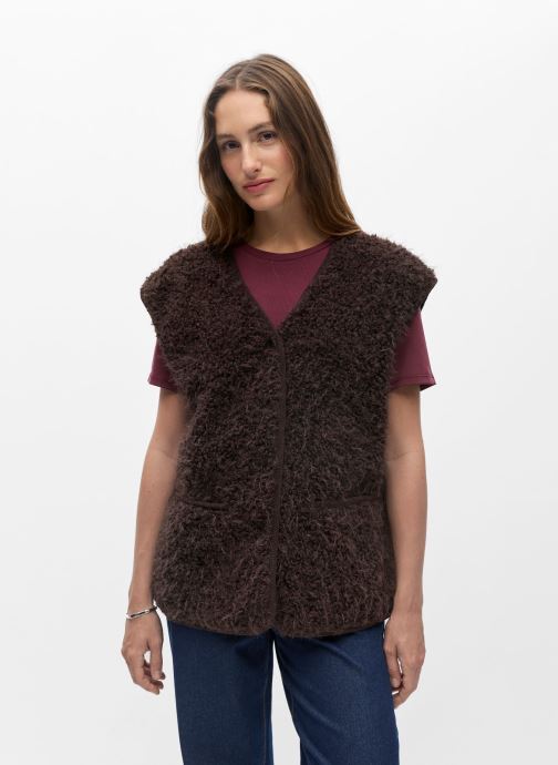 OBJECT Gilets Objiduna Lo Waistcoat 146 femme marron