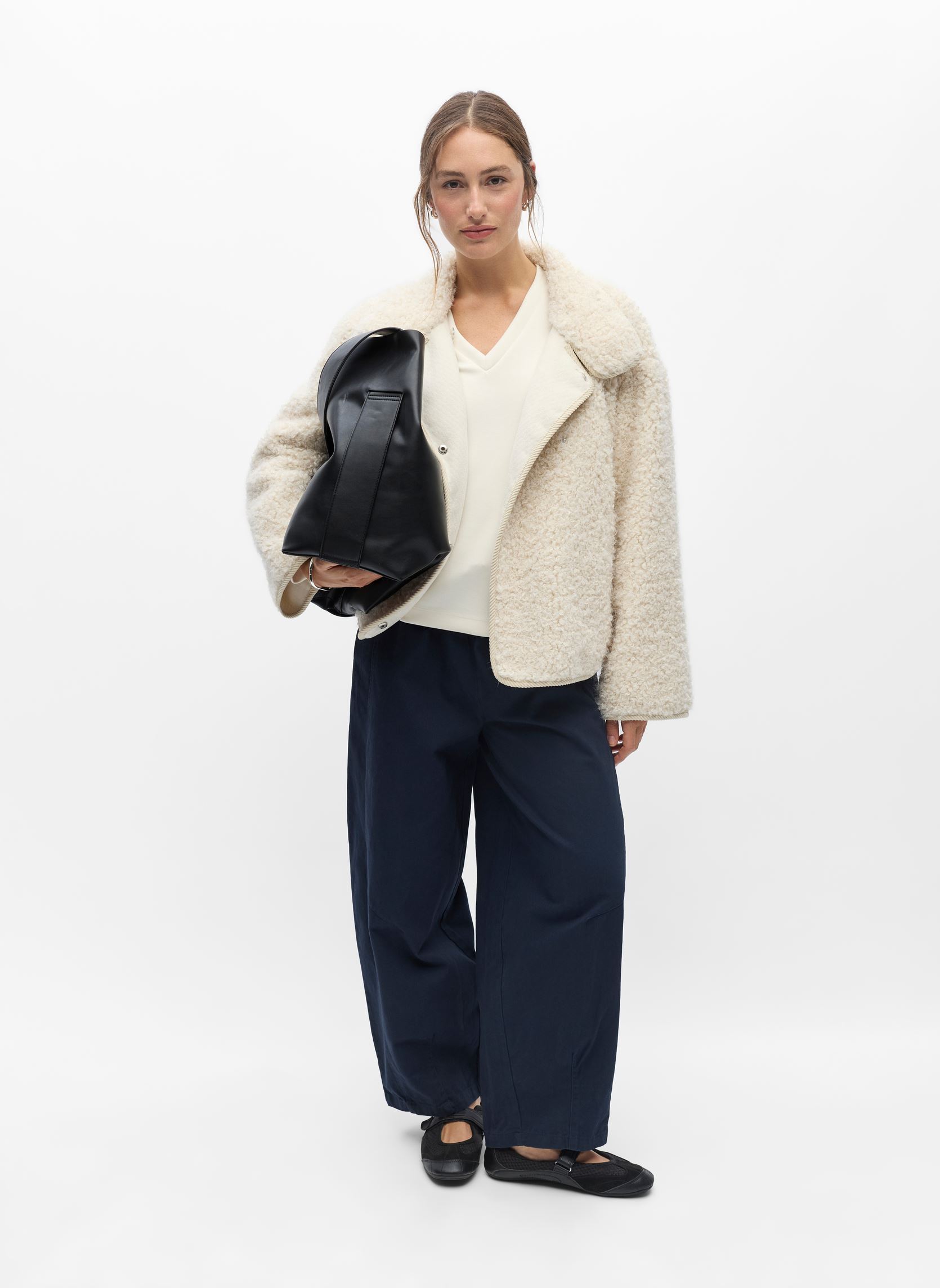 Vestes et manteaux Objiduna Short Jacket 146 femme blanc OBJECT Vestes et manteaux Objiduna Short Jacket 146 femme blanc WHITE SAND