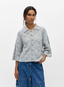 Truien Objkaisa Flora 3/4 Lo Knit Cardigan Noos dames grijs