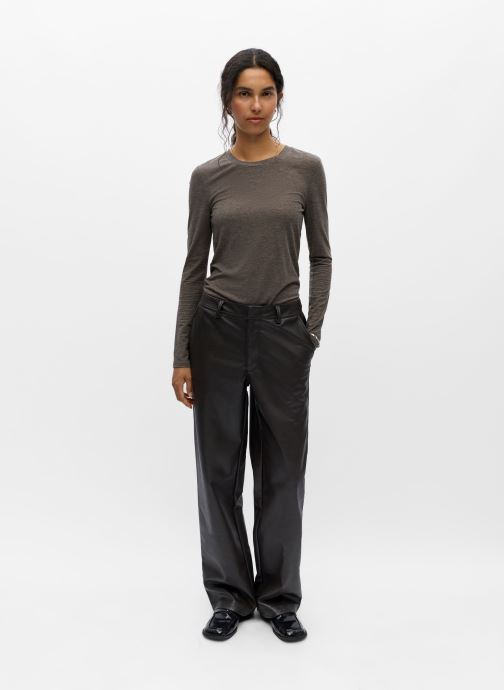 OBJECT Broeken Objliva Mw Wide Pants Noos dames bruin