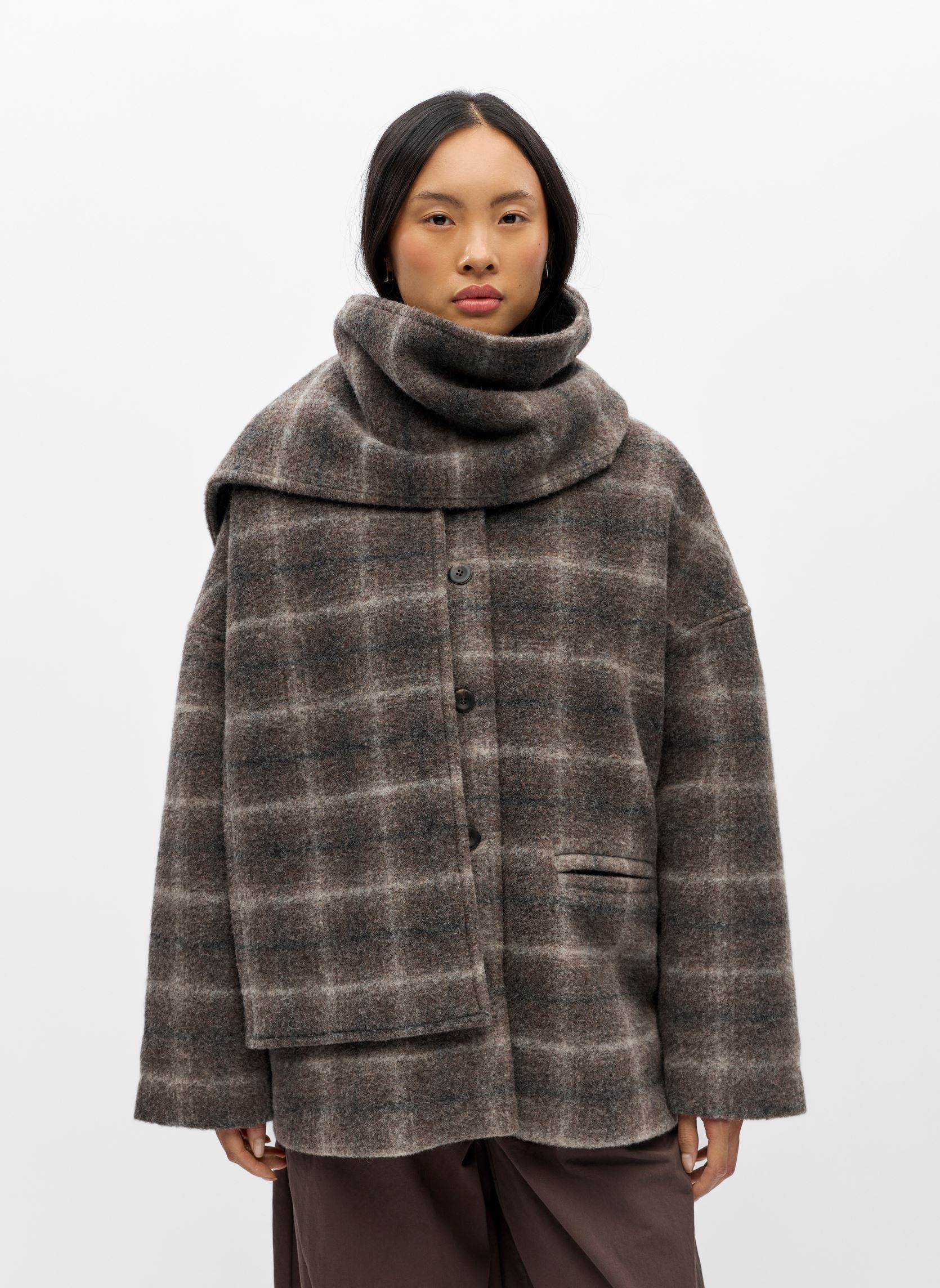 Vestes et manteaux Objmaise L/S Lo Scarf Jacket Noos femme marron OBJECT Vestes et manteaux Objmaise L/S Lo Scarf Jacket Noos femme marron CARAFE
