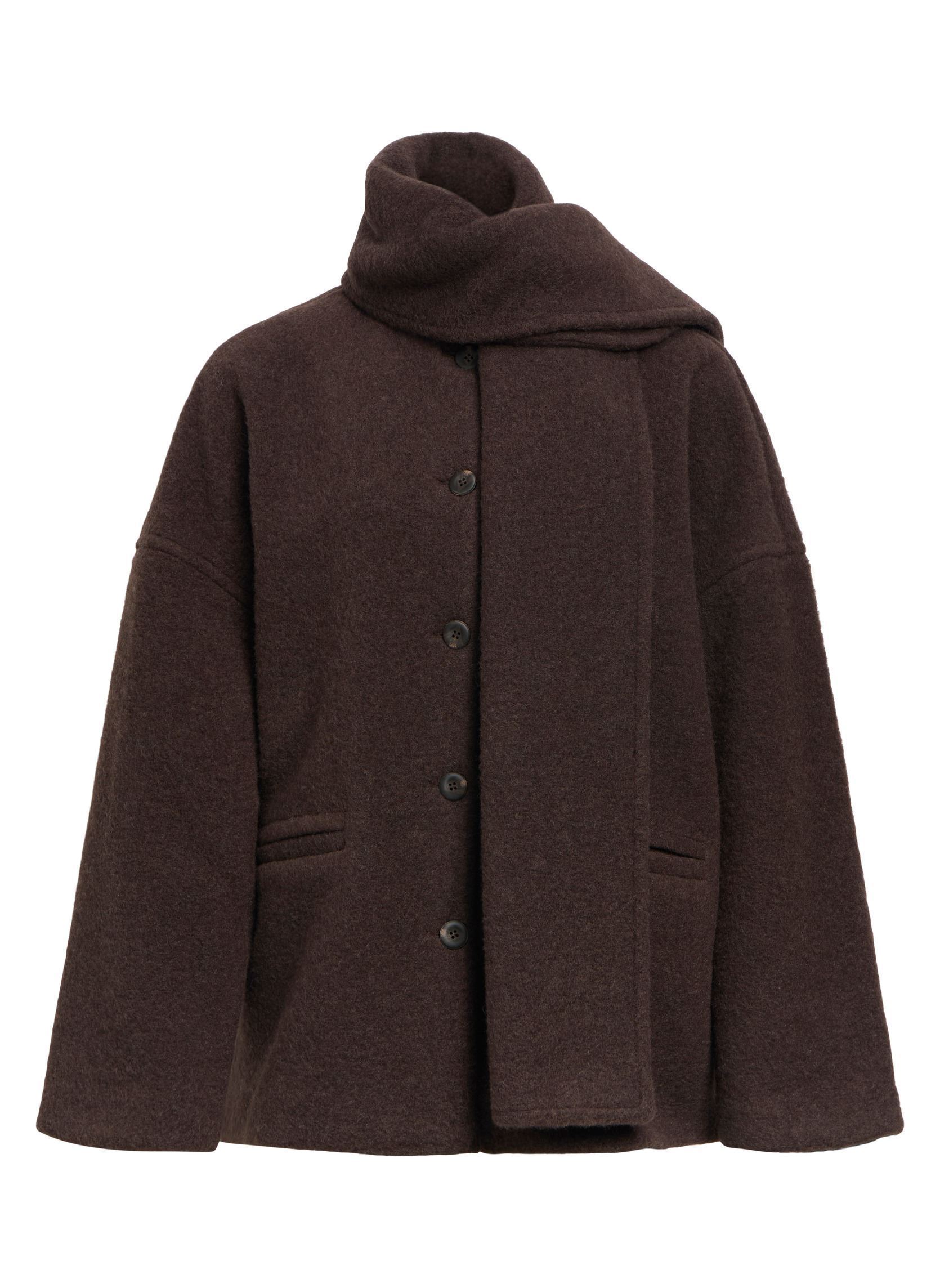 Jacken und Mäntel Objmaise L/S Lo Scarf Jacket Noos damen braun OBJECT Jacken und Mäntel Objmaise L/S Lo Scarf Jacket Noos damen braun SEAL BROWN