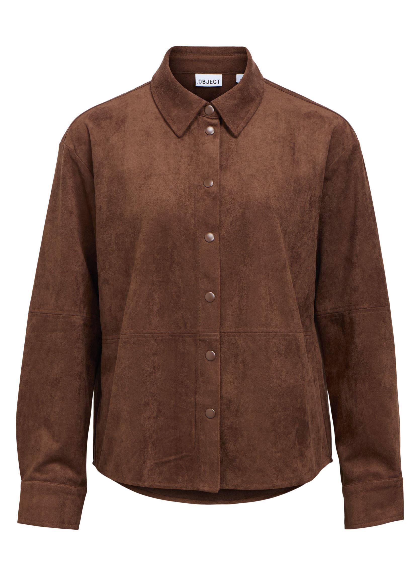 Hemden Objmiya L/S Re Shirt 146 dames bruin OBJECT Hemden Objmiya L/S Re Shirt 146 dames bruin CARAFE