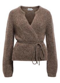 Strickjacken und Westen Objnete L/S Re Tie Cardigan Noos damen braun
