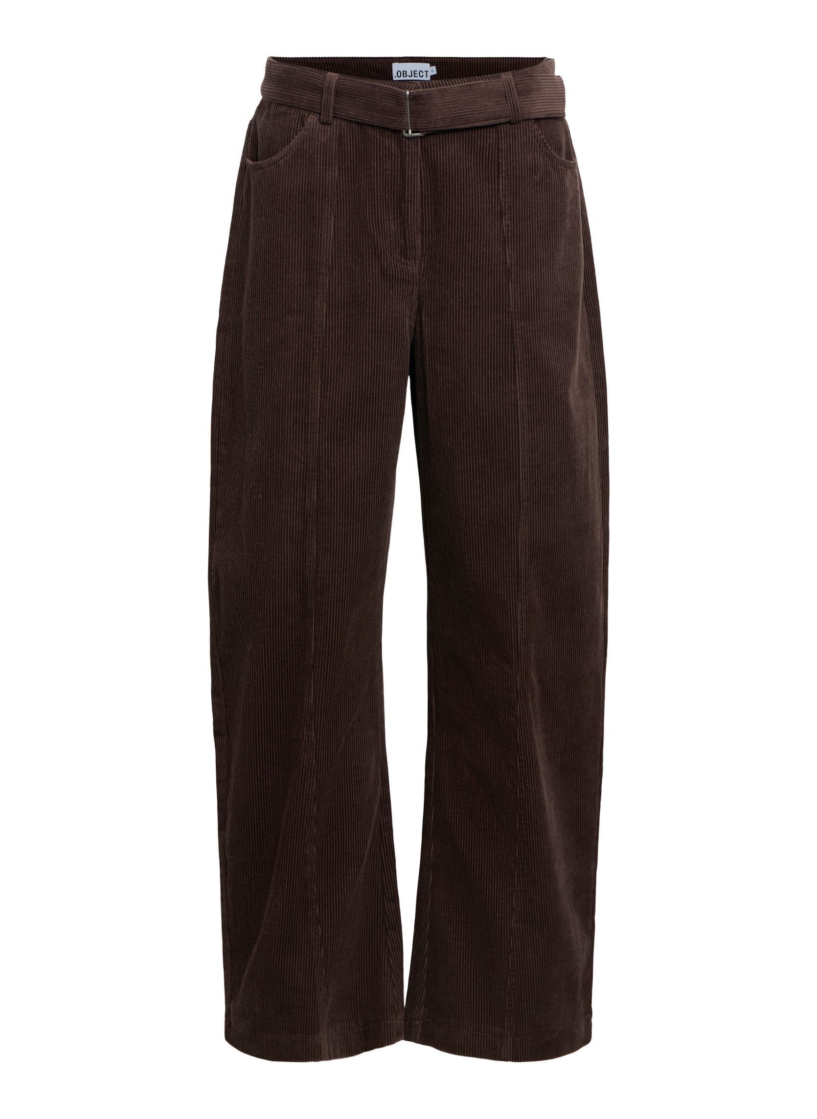 Broeken Objpella Mw Wide Pant 146 dames bruin OBJECT Broeken Objpella Mw Wide Pant 146 dames bruin SEAL BROWN