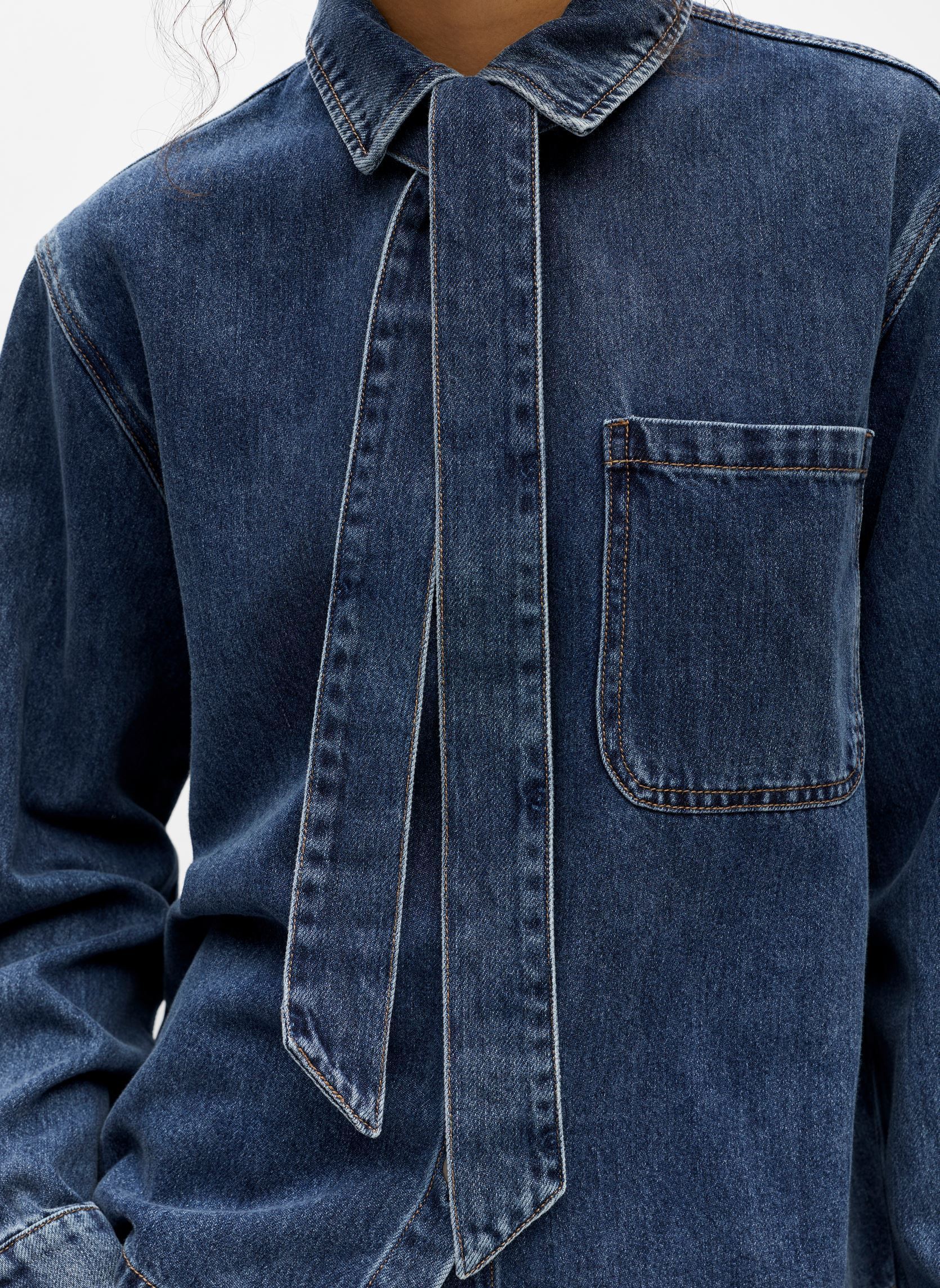 Chemises Objrosie L/S Re Shirt Noos femme bleu OBJECT Chemises Objrosie L/S Re Shirt Noos femme bleu MEDIUM BLUE DENIM