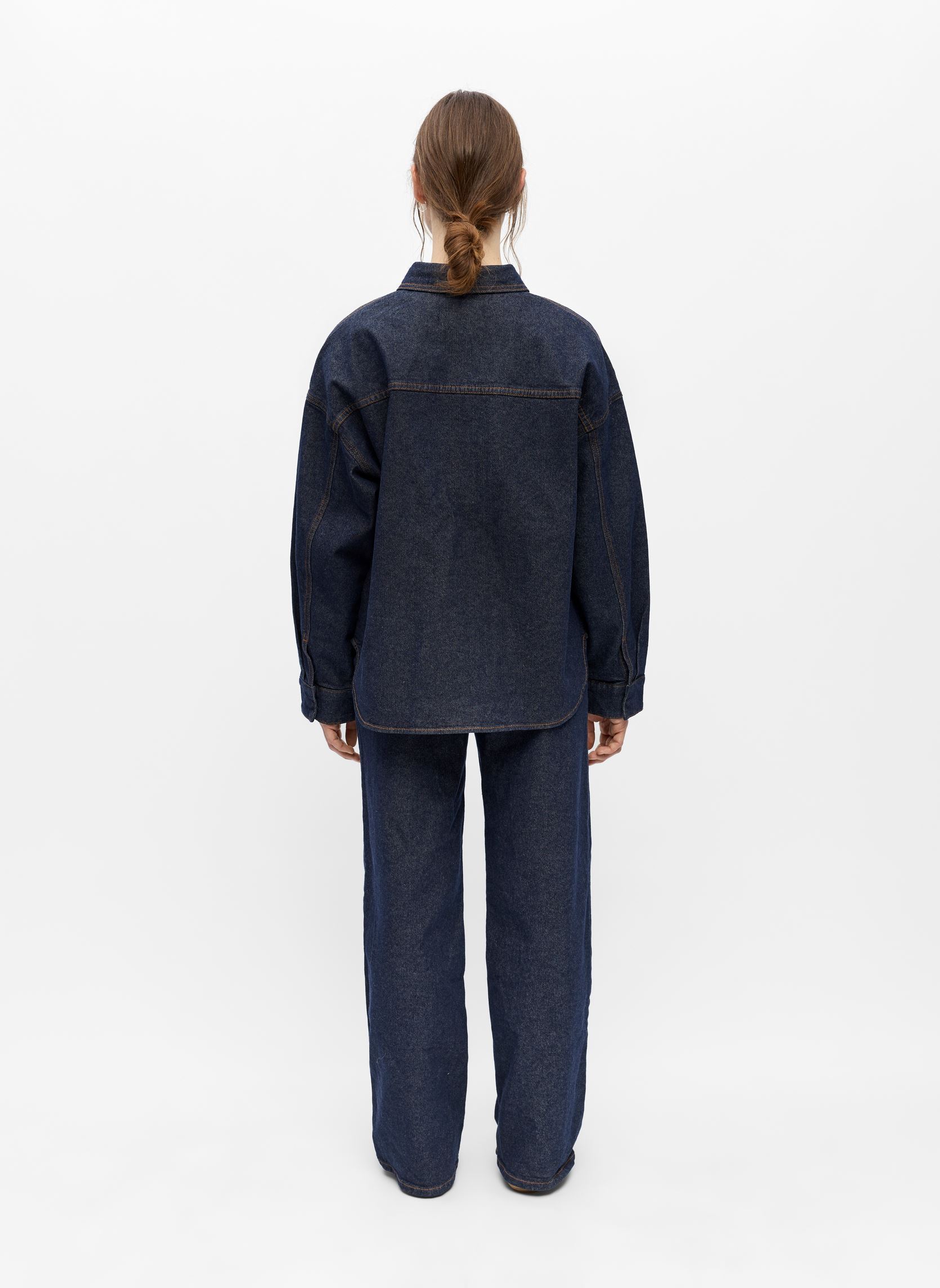 Chemises Objsole Mae L/S Lo Denim Shirt Noos femme marine OBJECT Chemises Objsole Mae L/S Lo Denim Shirt Noos femme marine DARK BLUE DENIM