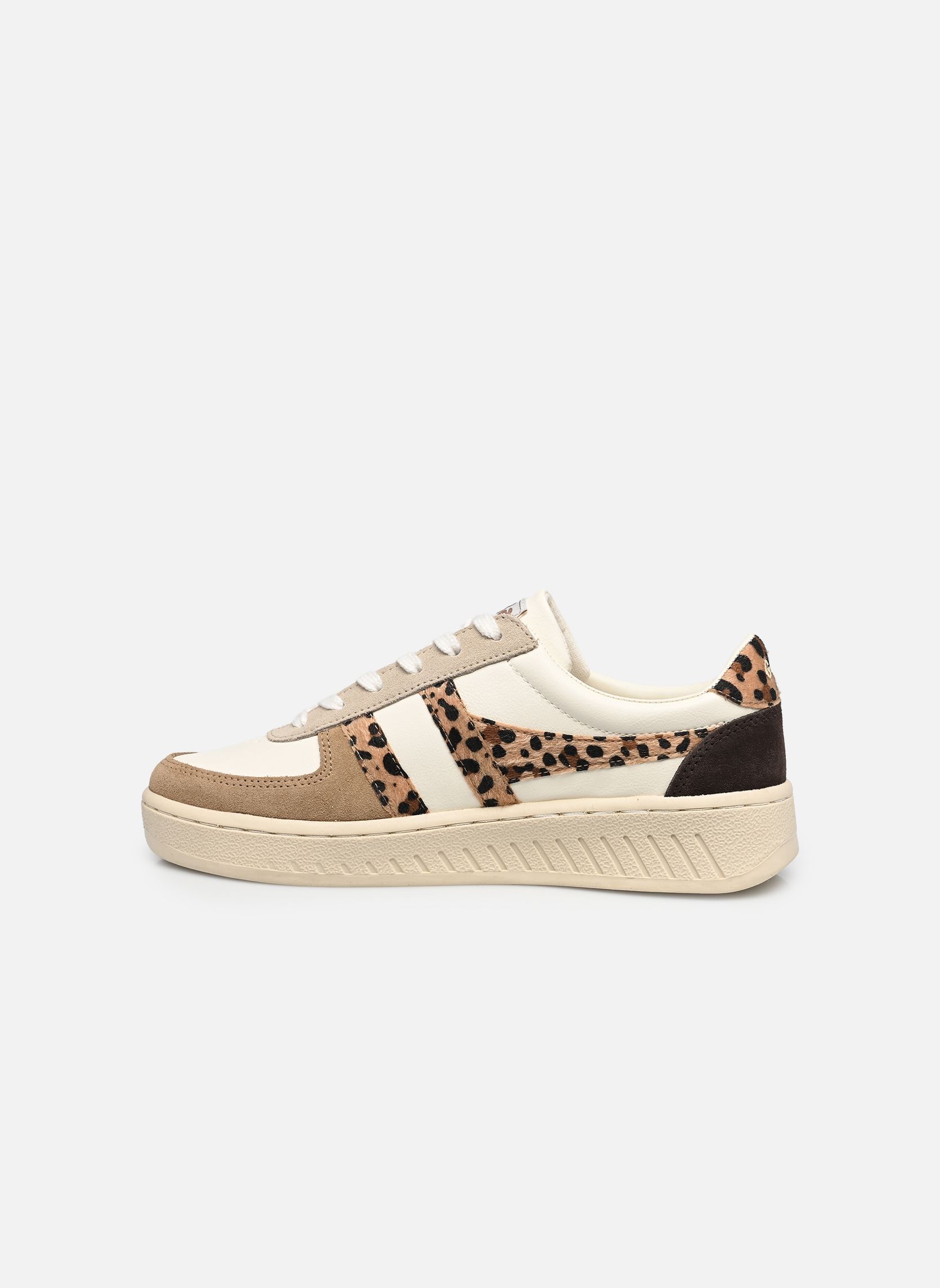 Baskets Grandslam Safari Quadrant femme blanc Gola Baskets Grandslam Safari Quadrant femme blanc OFF WHITE/LIGHT CARAMEL/LEOPAR