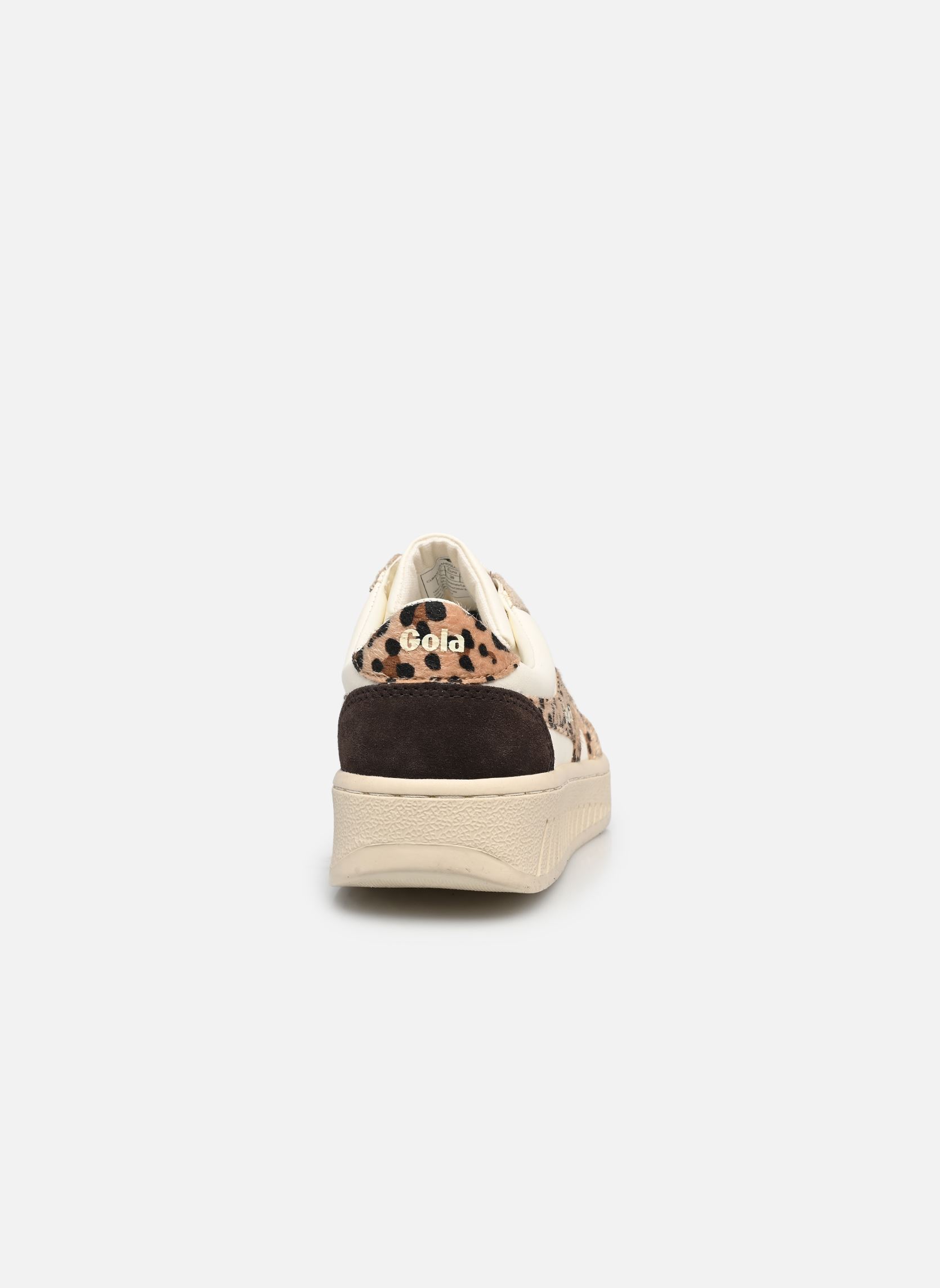 Baskets Grandslam Safari Quadrant femme blanc Gola Baskets Grandslam Safari Quadrant femme blanc OFF WHITE/LIGHT CARAMEL/LEOPAR