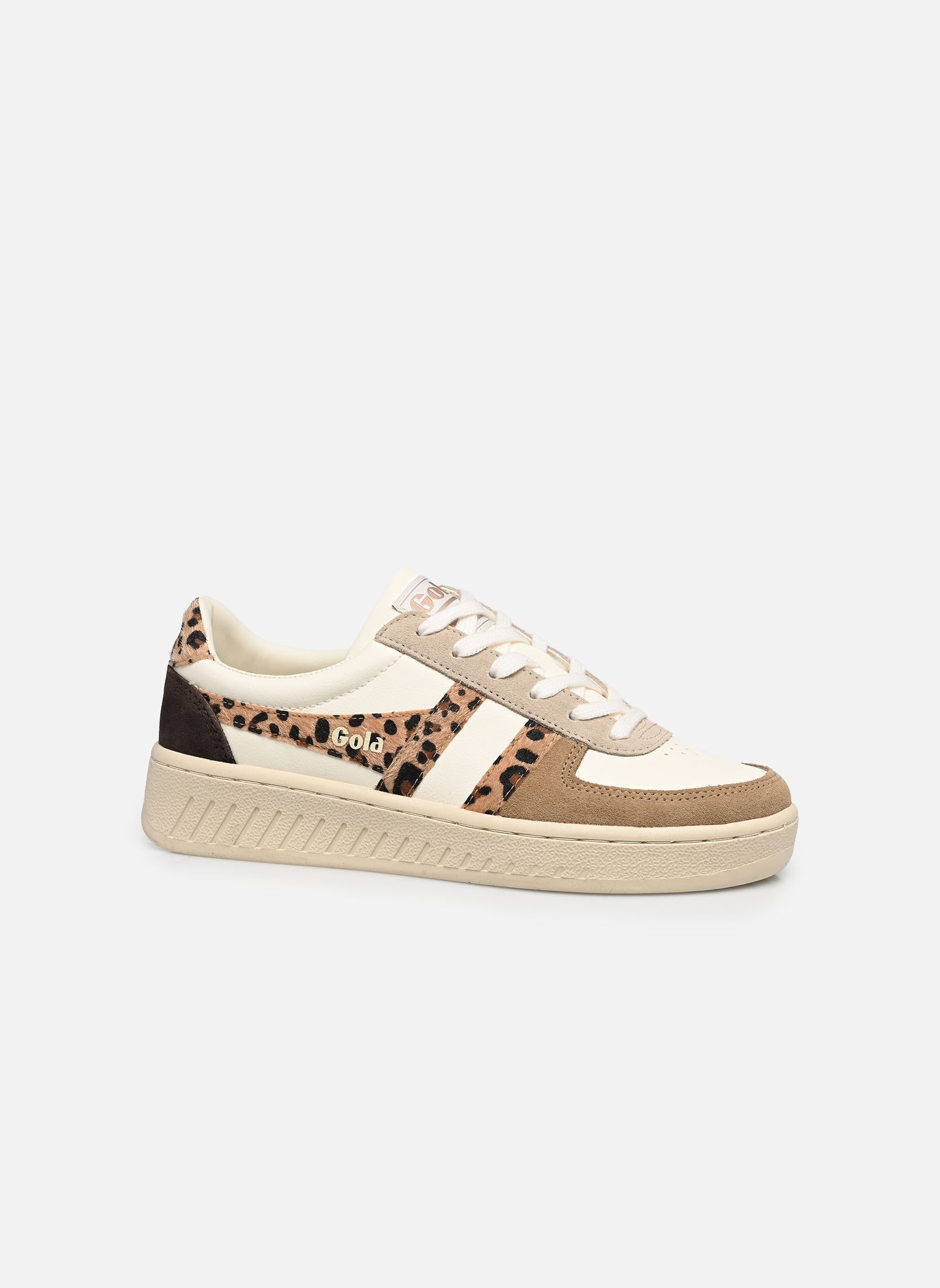 Baskets Grandslam Safari Quadrant femme blanc Gola Baskets Grandslam Safari Quadrant femme blanc OFF WHITE/LIGHT CARAMEL/LEOPAR