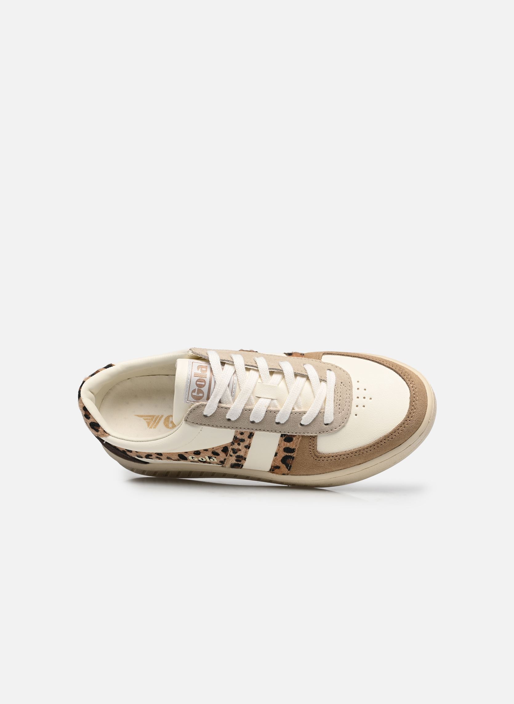 Baskets Grandslam Safari Quadrant femme blanc Gola Baskets Grandslam Safari Quadrant femme blanc OFF WHITE/LIGHT CARAMEL/LEOPAR