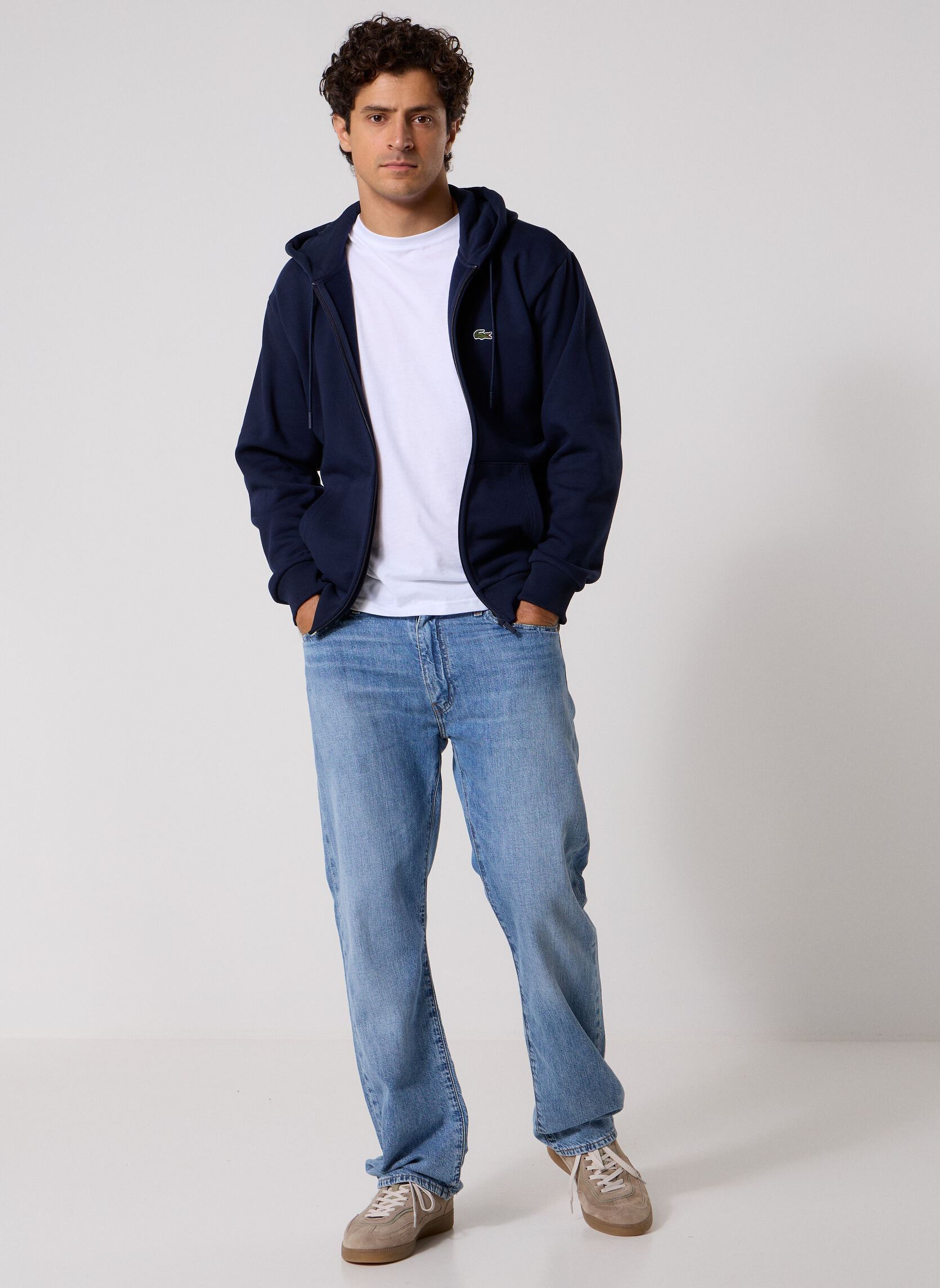 Sweats zippés Hoodie Zippé SH8864 homme marine Lacoste Sweats zippés Hoodie Zippé SH8864 homme marine MARINE
