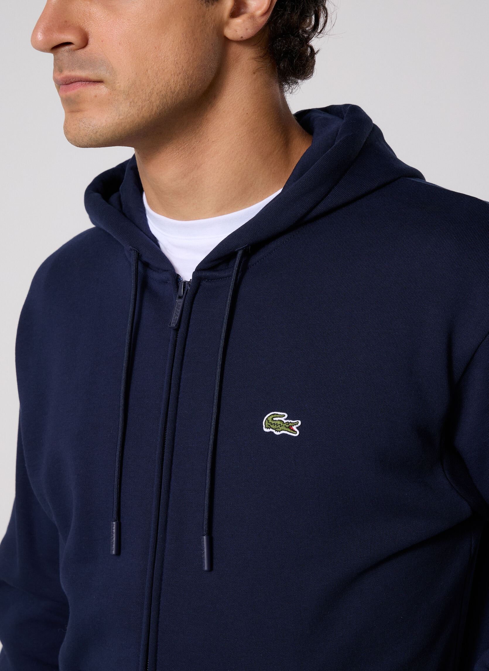 Sweats zippés Hoodie Zippé SH8864 homme marine Lacoste Sweats zippés Hoodie Zippé SH8864 homme marine MARINE