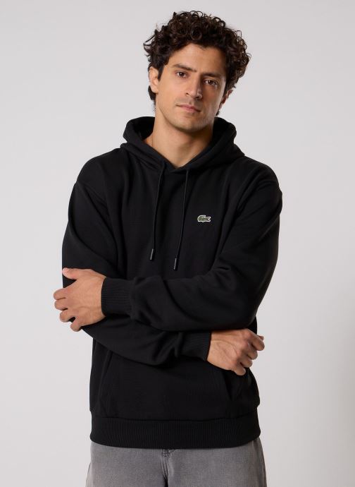 Lacoste Sweats Sweatshirt Capuche SH8863 homme noir