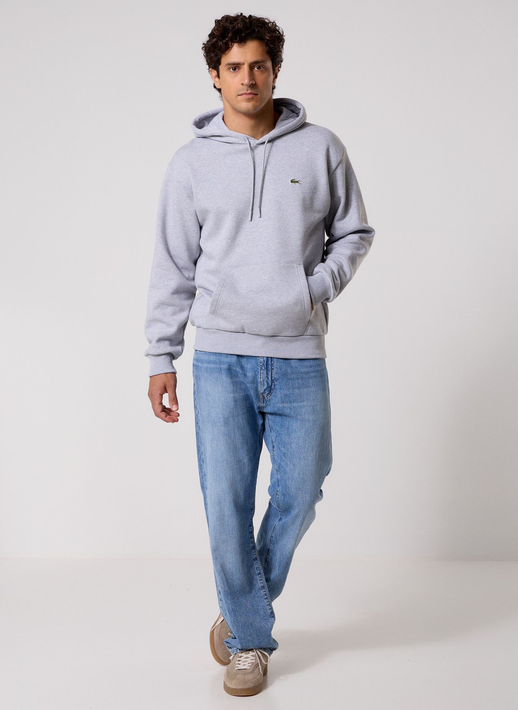 Sweatshirts Sweatshirt Capuche SH8863 heren grijs Lacoste Sweatshirts Sweatshirt Capuche SH8863 heren grijs ARGENT CHINE