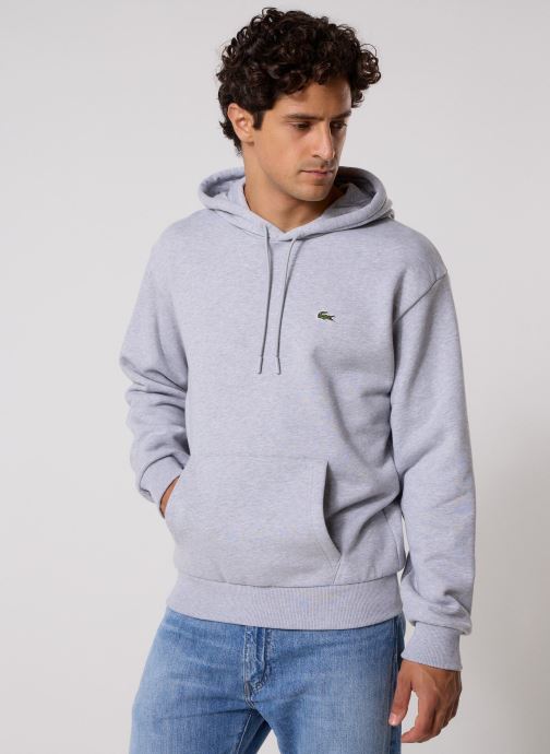 Lacoste Sweats Sweatshirt Capuche SH8863 homme gris