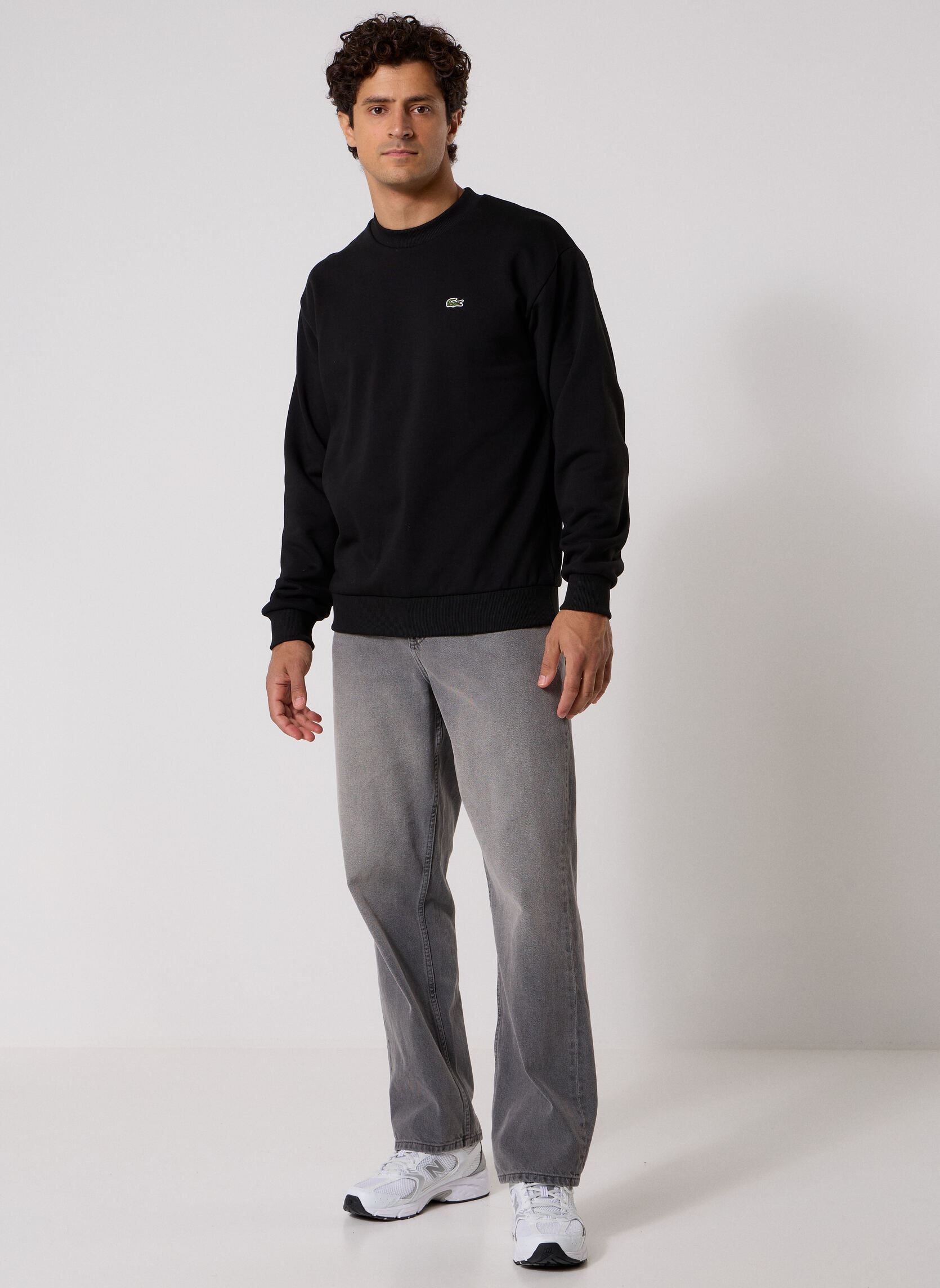 Sweatshirts Sweatshirt Col Rond SH8868 heren zwart Lacoste Sweatshirts Sweatshirt Col Rond SH8868 heren zwart NOIR
