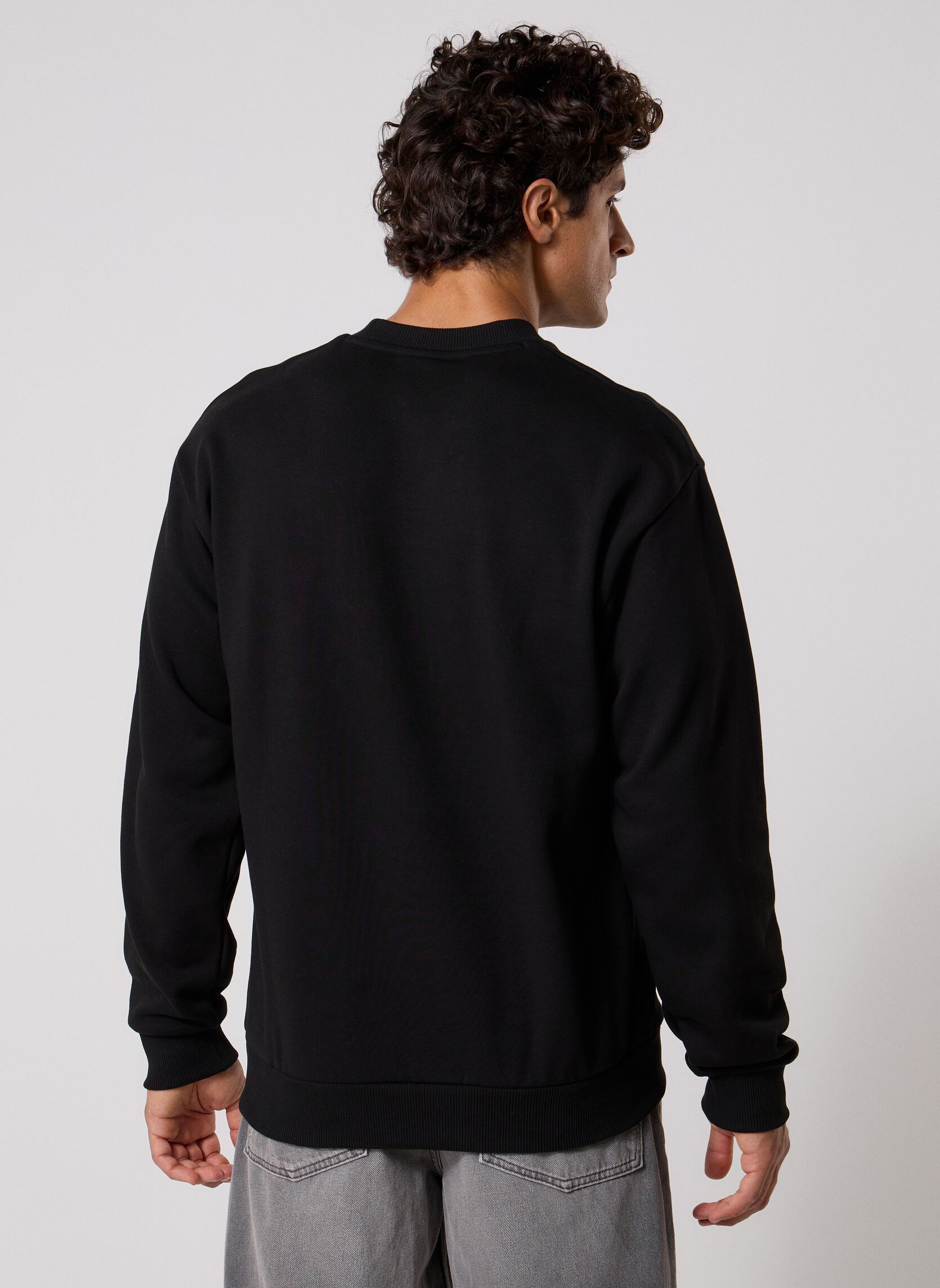 Sweatshirts Sweatshirt Col Rond SH8868 heren zwart Lacoste Sweatshirts Sweatshirt Col Rond SH8868 heren zwart NOIR