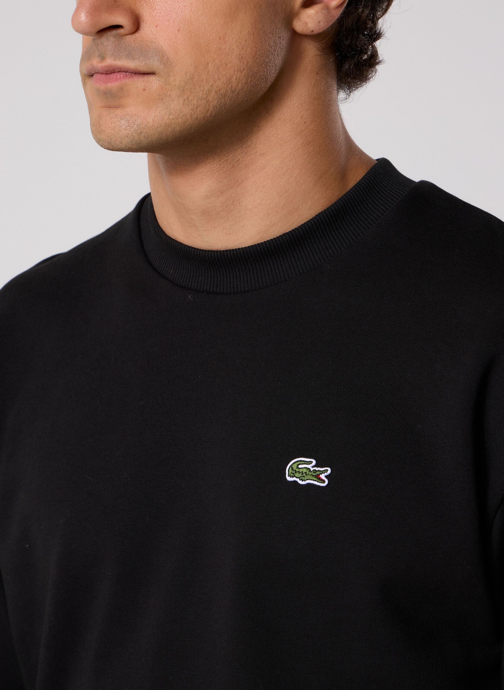 Sweatshirts Sweatshirt Col Rond SH8868 heren zwart Lacoste Sweatshirts Sweatshirt Col Rond SH8868 heren zwart NOIR