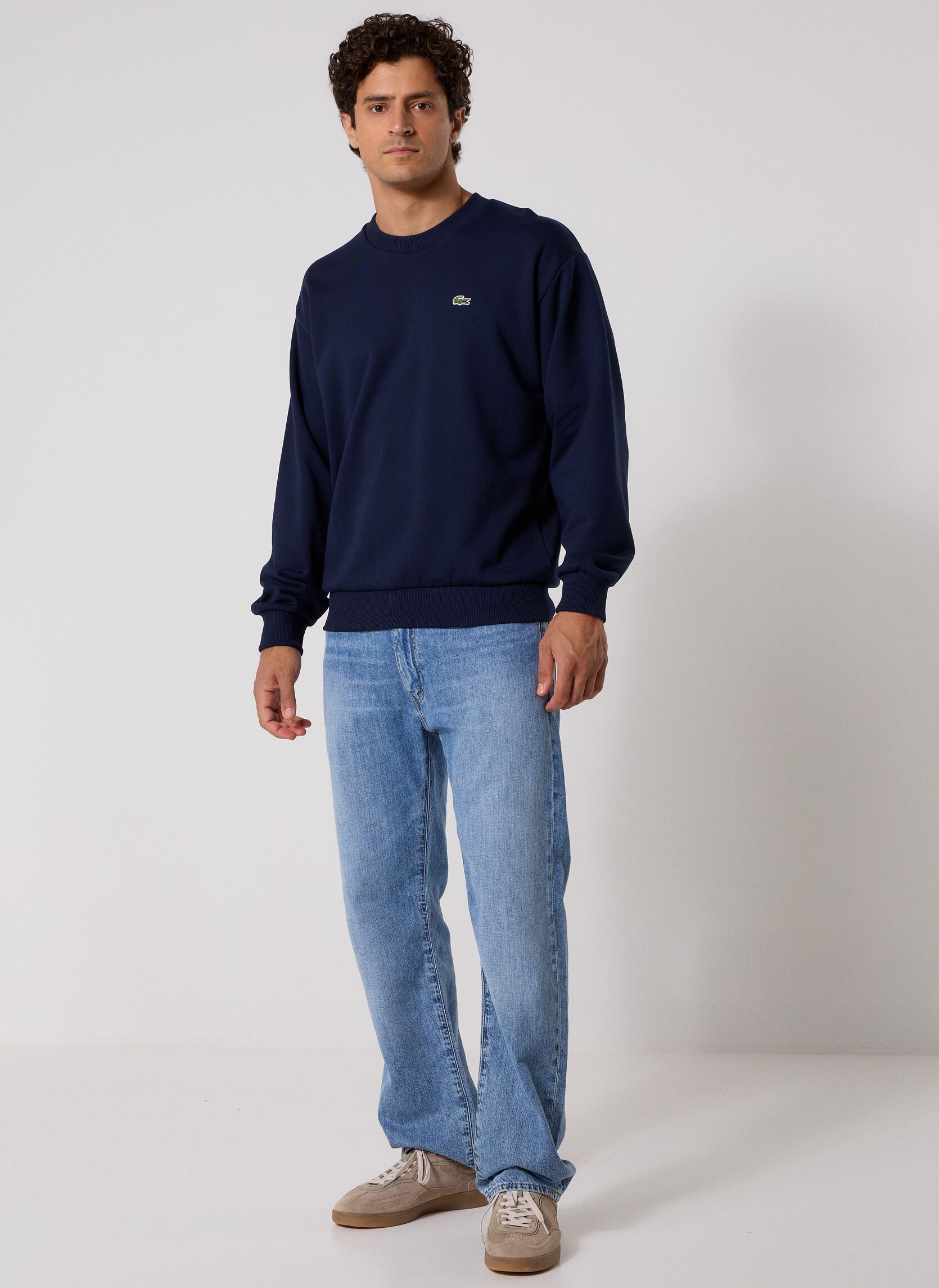Sweats Sweatshirt Col Rond SH8868 homme marine Lacoste Sweats Sweatshirt Col Rond SH8868 homme marine MARINE