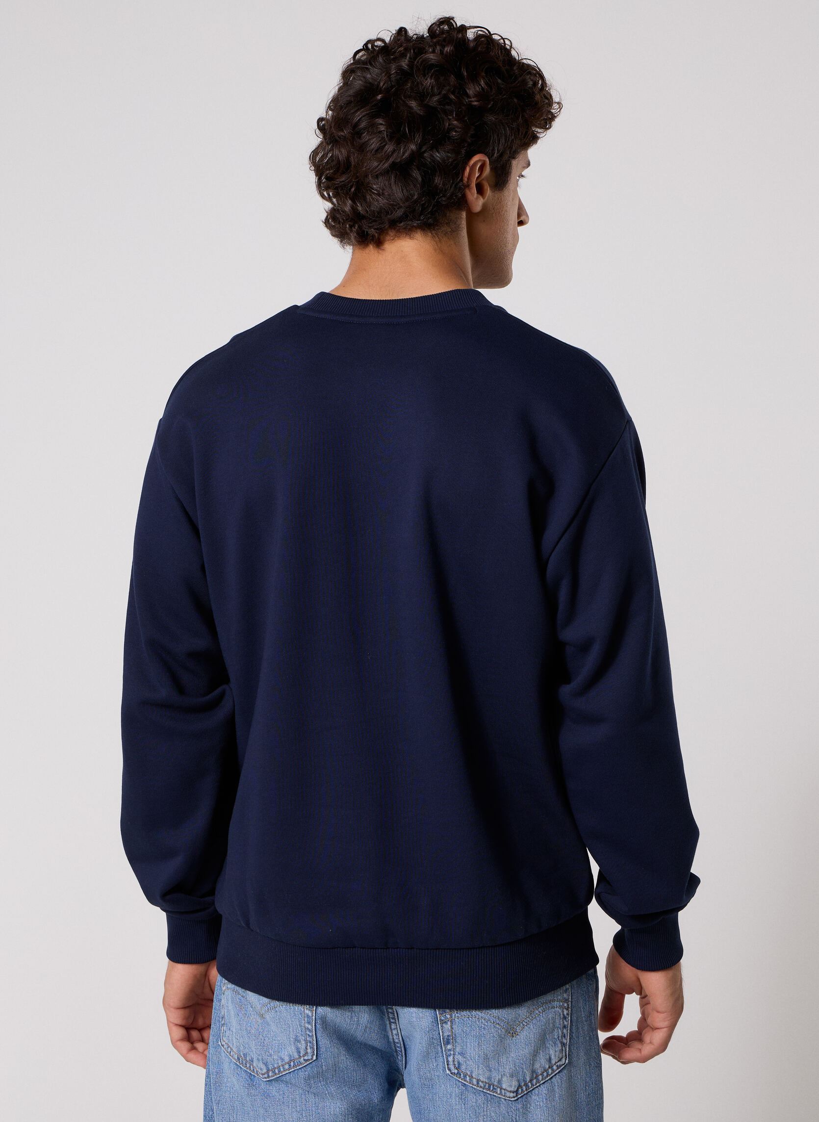 Sweats Sweatshirt Col Rond SH8868 homme marine Lacoste Sweats Sweatshirt Col Rond SH8868 homme marine MARINE