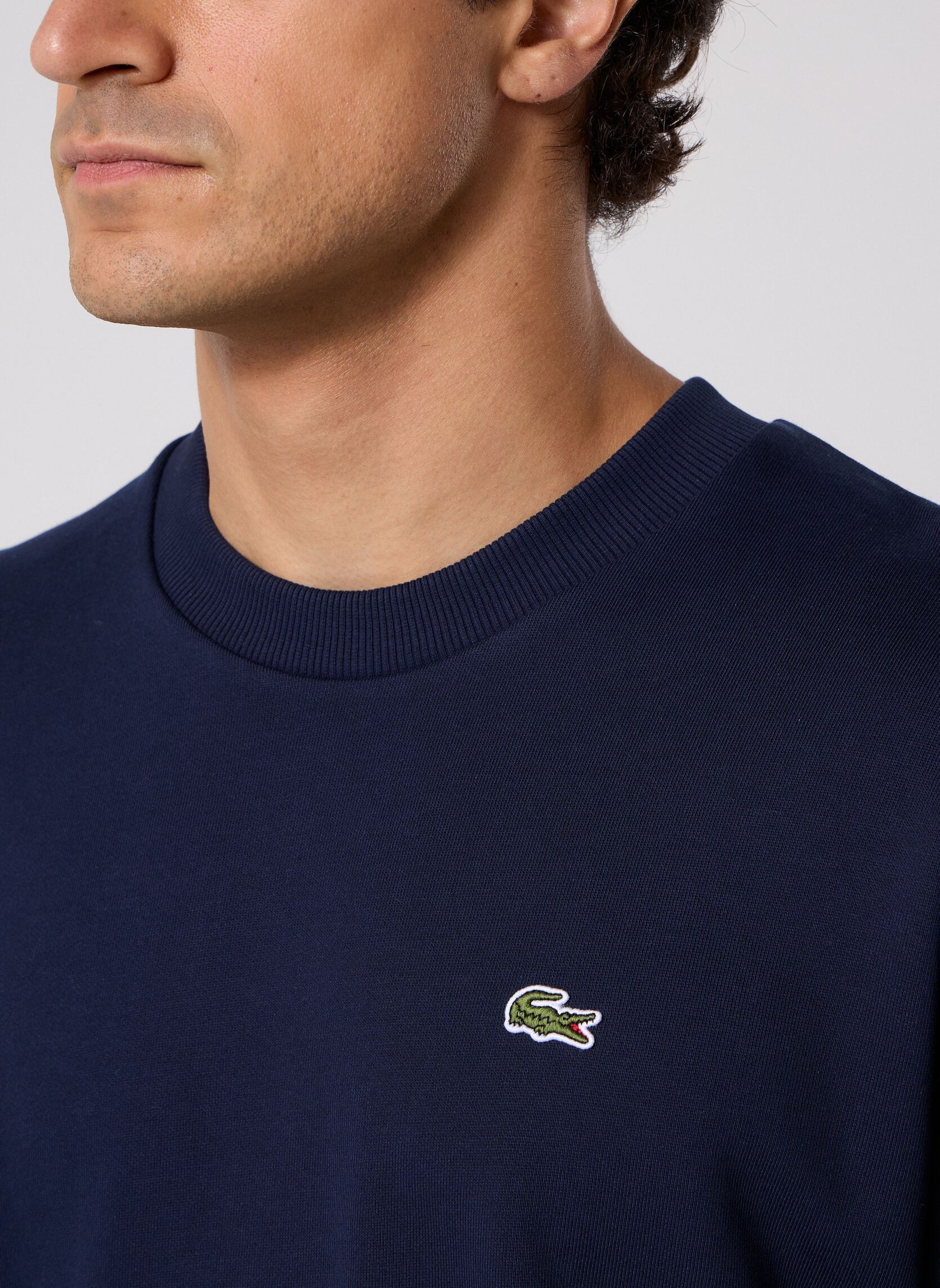 Sweats Sweatshirt Col Rond SH8868 homme marine Lacoste Sweats Sweatshirt Col Rond SH8868 homme marine MARINE