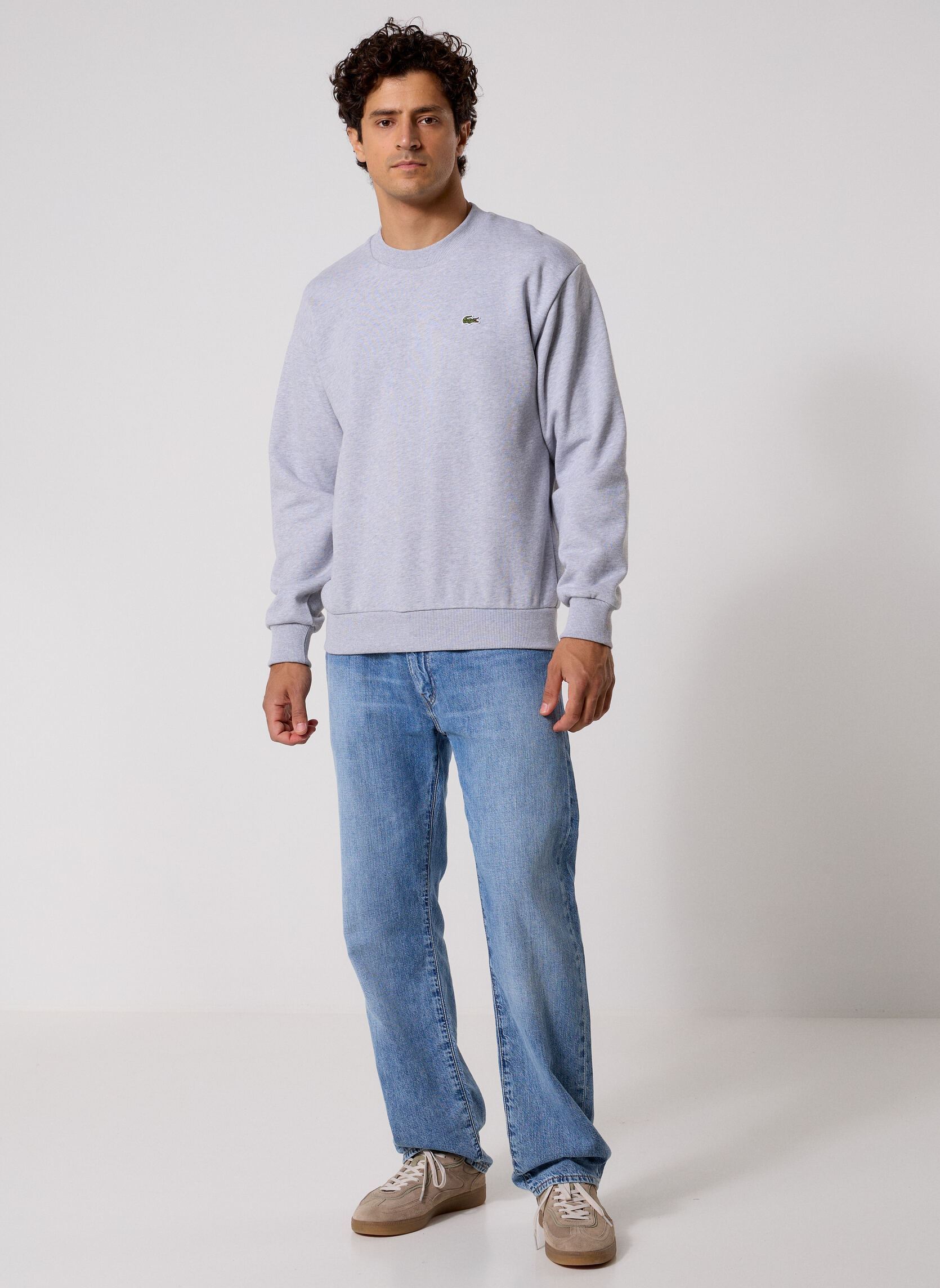 Sweats Sweatshirt Col Rond SH8868 homme gris Lacoste Sweats Sweatshirt Col Rond SH8868 homme gris ARGENT CHINE