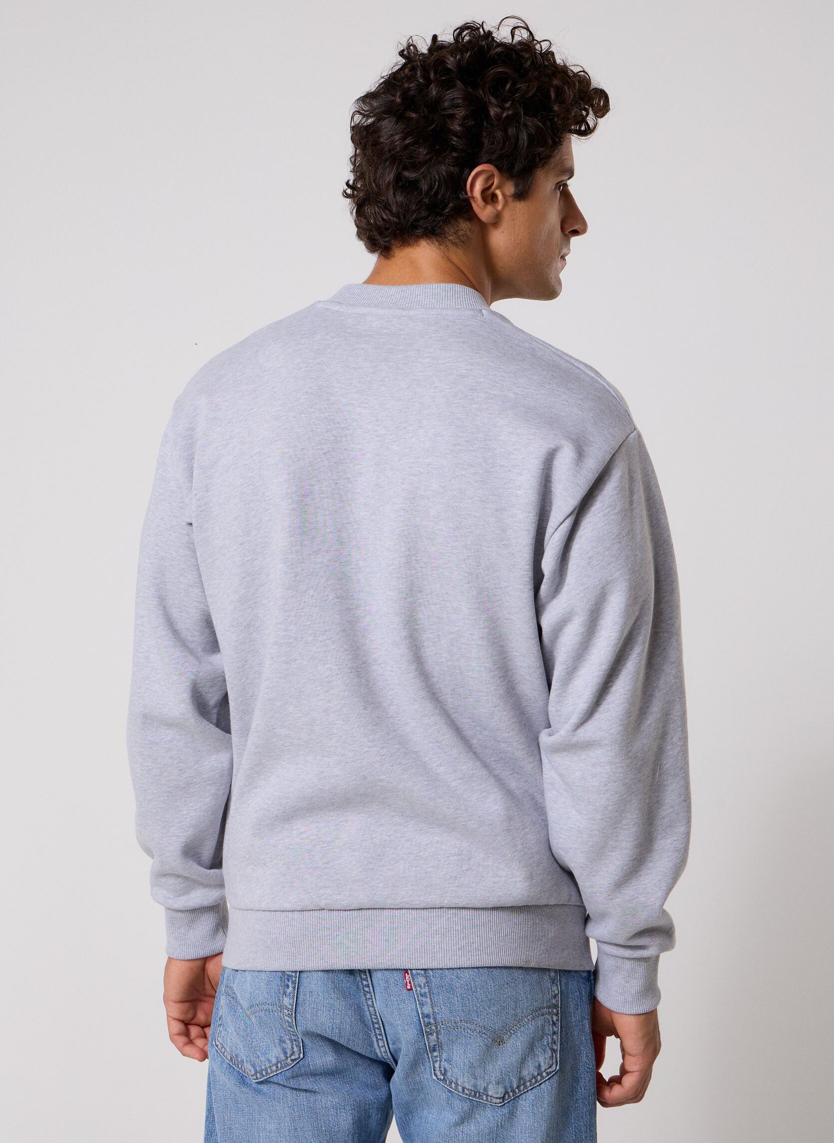 Sweats Sweatshirt Col Rond SH8868 homme gris Lacoste Sweats Sweatshirt Col Rond SH8868 homme gris ARGENT CHINE