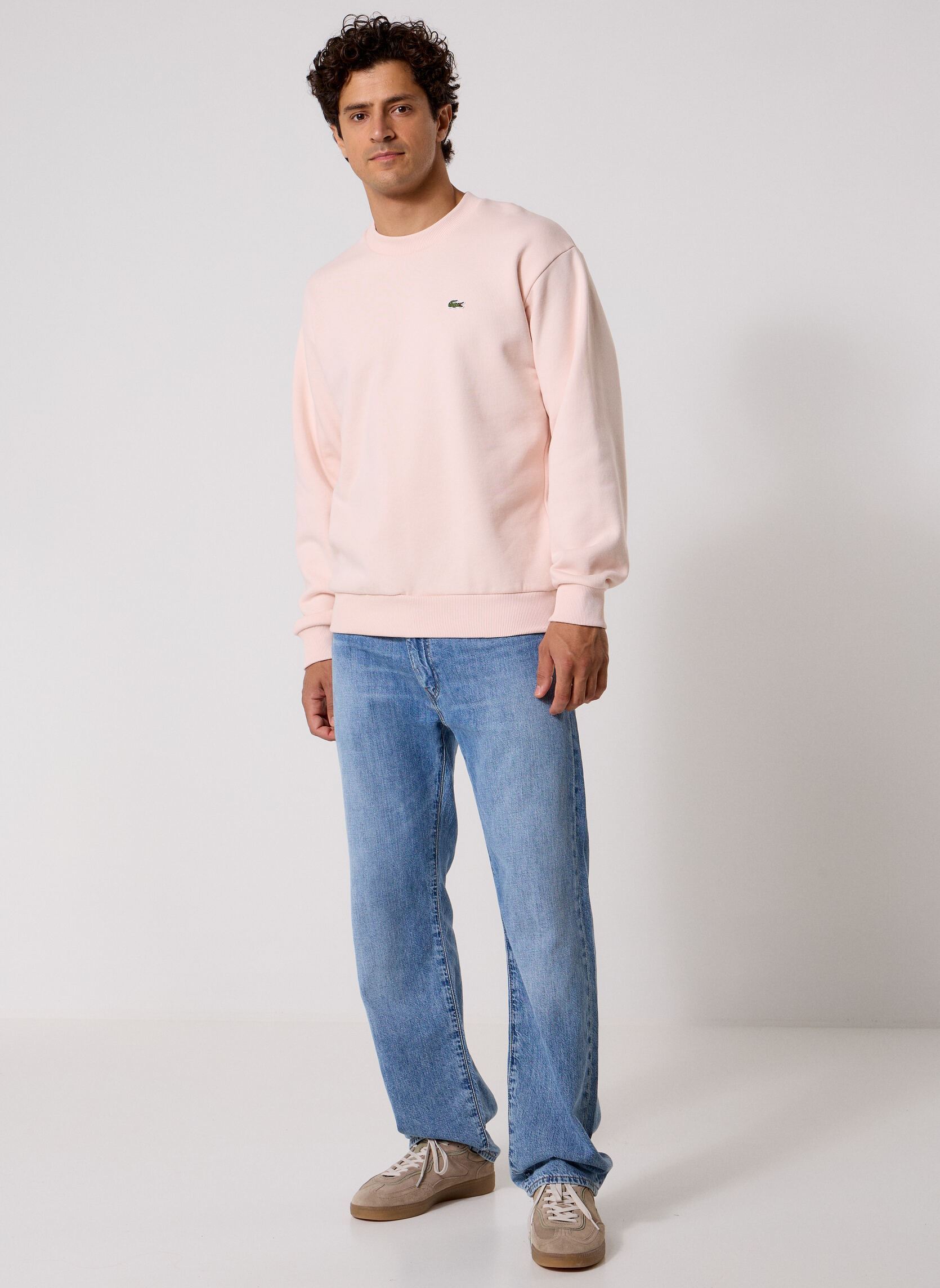 Sweats Sweatshirt Col Rond SH8868 homme rose Lacoste Sweats Sweatshirt Col Rond SH8868 homme rose MANSIA