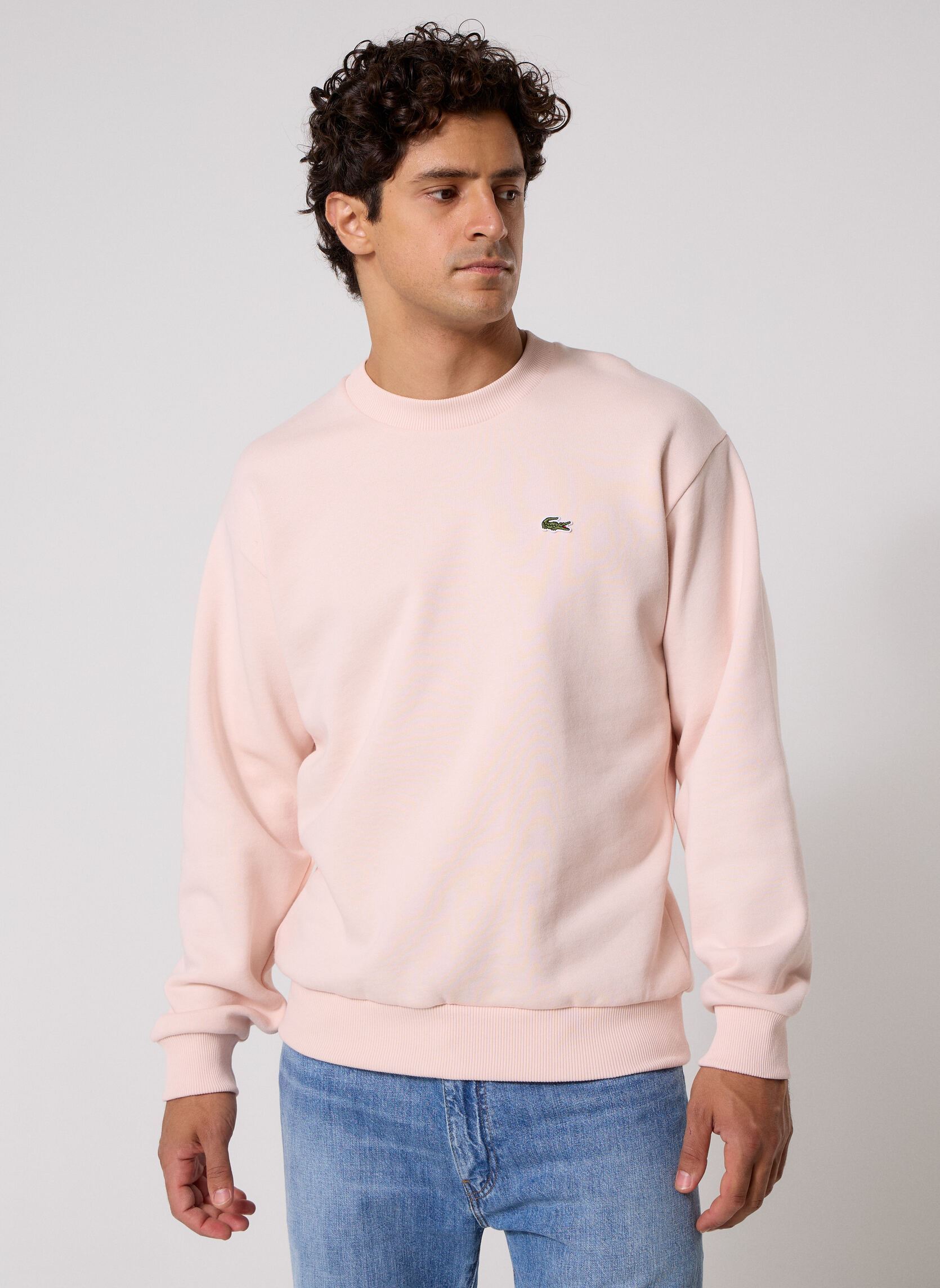 Sweats Sweatshirt Col Rond SH8868 homme rose Lacoste Sweats Sweatshirt Col Rond SH8868 homme rose MANSIA