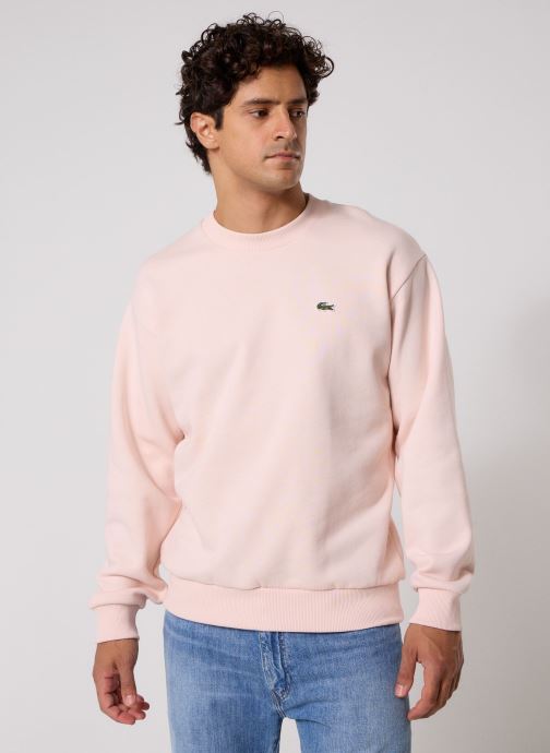 Lacoste Sweats Sweatshirt Col Rond SH8868 homme rose