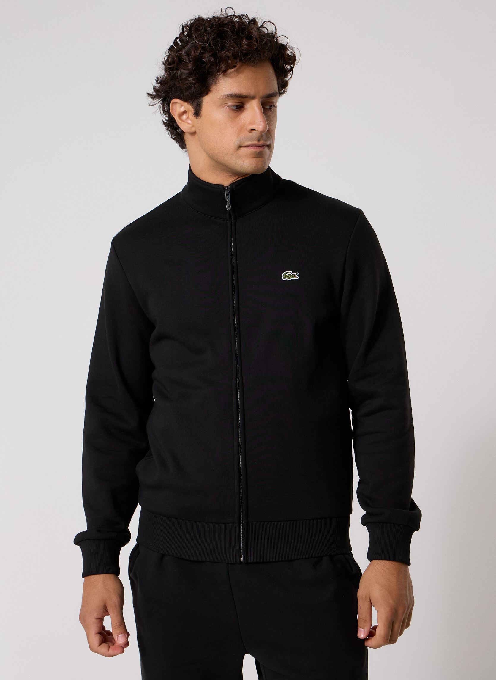 Sweaters met rits Sweatshirt Zippé SH8870 heren zwart Lacoste Sweaters met rits Sweatshirt Zippé SH8870 heren zwart NOIR
