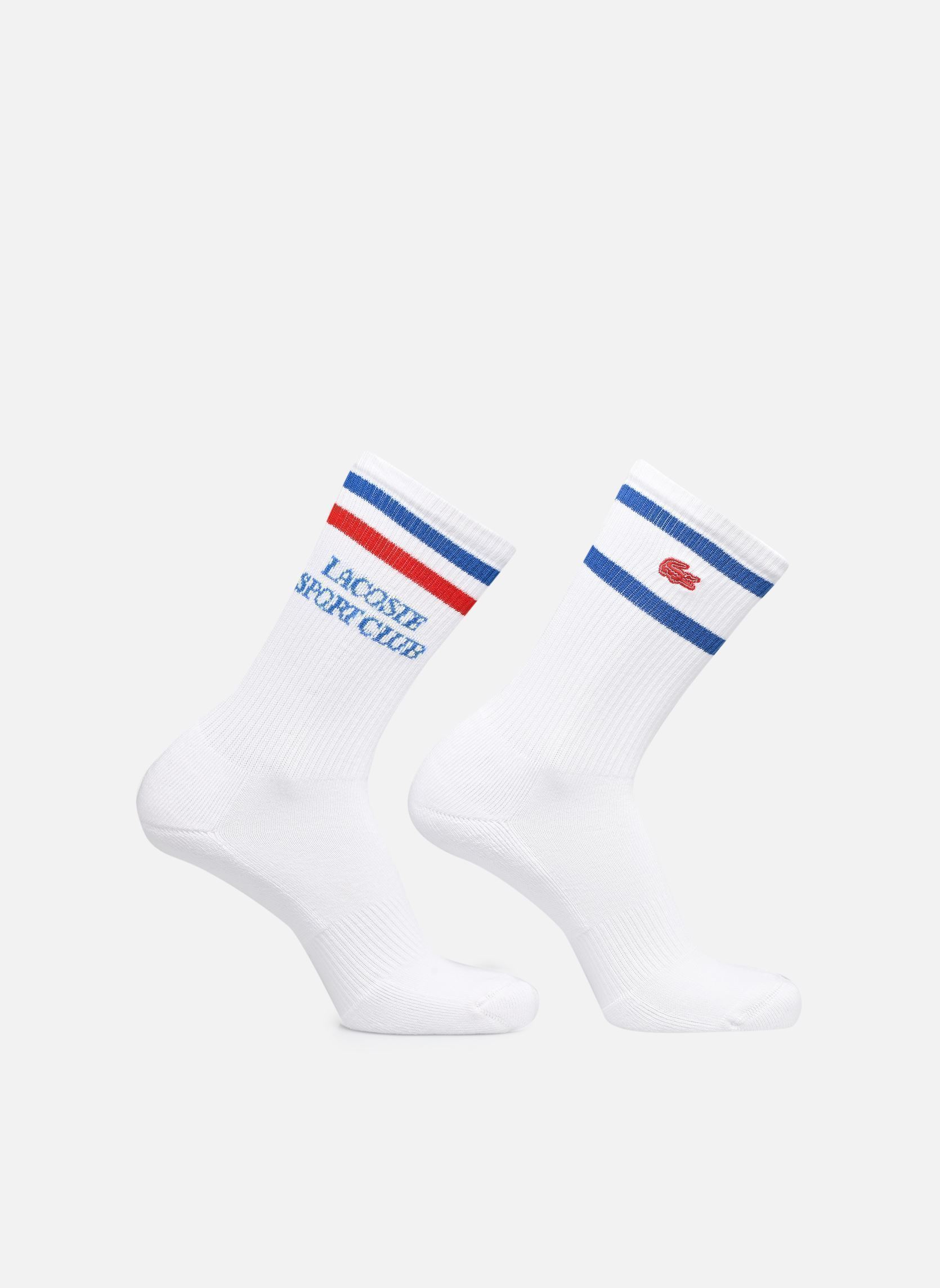 Socken Chaussettes unisexe RA9186 weiß Lacoste Socken Chaussettes unisexe RA9186 weiß BLANC/ROYAUME-ROUGE