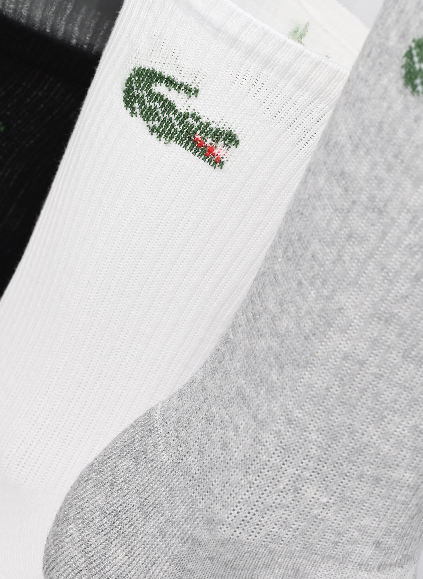 Chaussettes Chaussettes unisexe RA9246 multicolore Lacoste Chaussettes Chaussettes unisexe RA9246 multicolore BLANC/ARGENT CHINE-NOIR