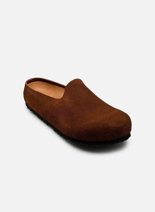 Birkenstock Chaussons Amsterdam Wrapped Suede - Regular homme marron