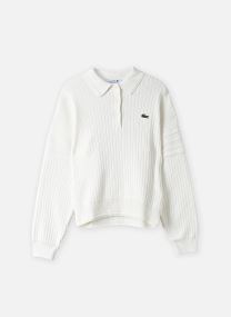 Pulls Pull col rond AF8272 femme blanc Lacoste Pulls Pull col rond AF8272 femme blanc FARINE