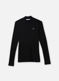 Tee-shirts Tee-shirt col roulé TF3164 femme noir Lacoste Tee-shirts Tee-shirt col roulé TF3164 femme noir NOIR