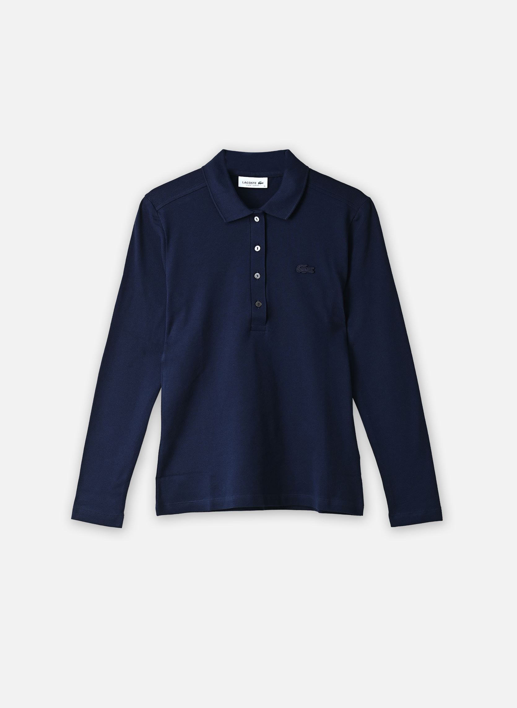 Polos Polo Lacoste slim fit à manches long new femme marine Lacoste Polos Polo Lacoste slim fit à manches long new femme marine MARINE