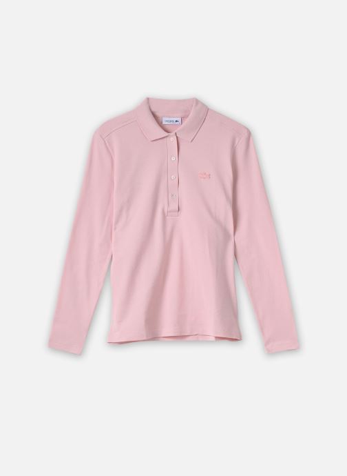 Lacoste Polo's Polo Lacoste slim fit à manches long new dames roze