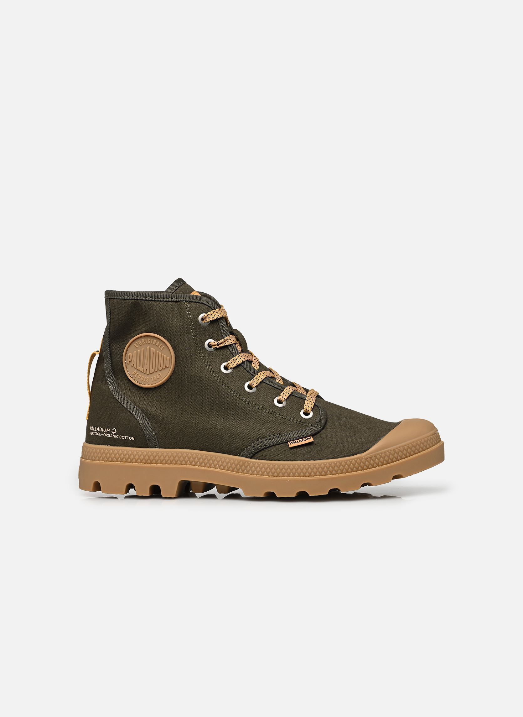 Enkellaarzen en boots PAMPA HI HTG GUM heren groen Palladium Enkellaarzen en boots PAMPA HI HTG GUM heren groen OLIVE NIGHT