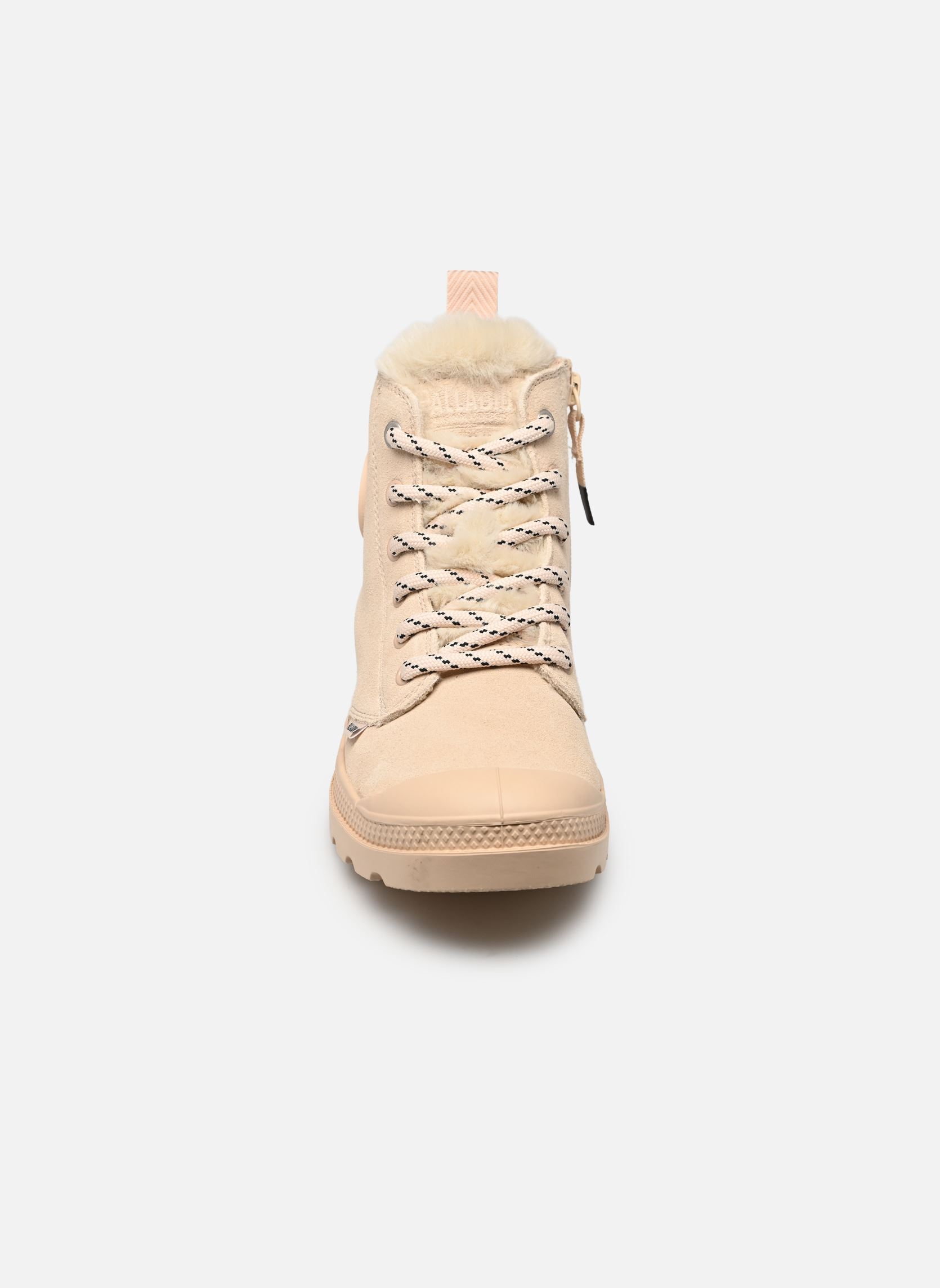 Gevoerde enkellaarsjes PAMPA HI ZIP WL HIVR dames beige Palladium Gevoerde enkellaarsjes PAMPA HI ZIP WL HIVR dames beige BRAZILIAN SAND