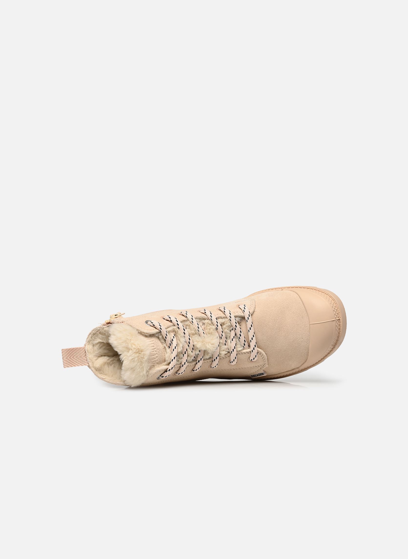 Gevoerde enkellaarsjes PAMPA HI ZIP WL HIVR dames beige Palladium Gevoerde enkellaarsjes PAMPA HI ZIP WL HIVR dames beige BRAZILIAN SAND