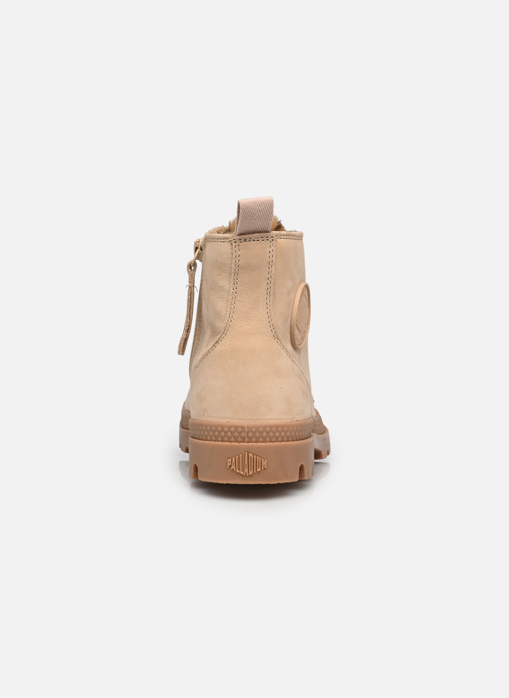 Bottines fourrées PAMPA HI ZIP WL WILD femme beige Palladium Bottines fourrées PAMPA HI ZIP WL WILD femme beige WARM SAND