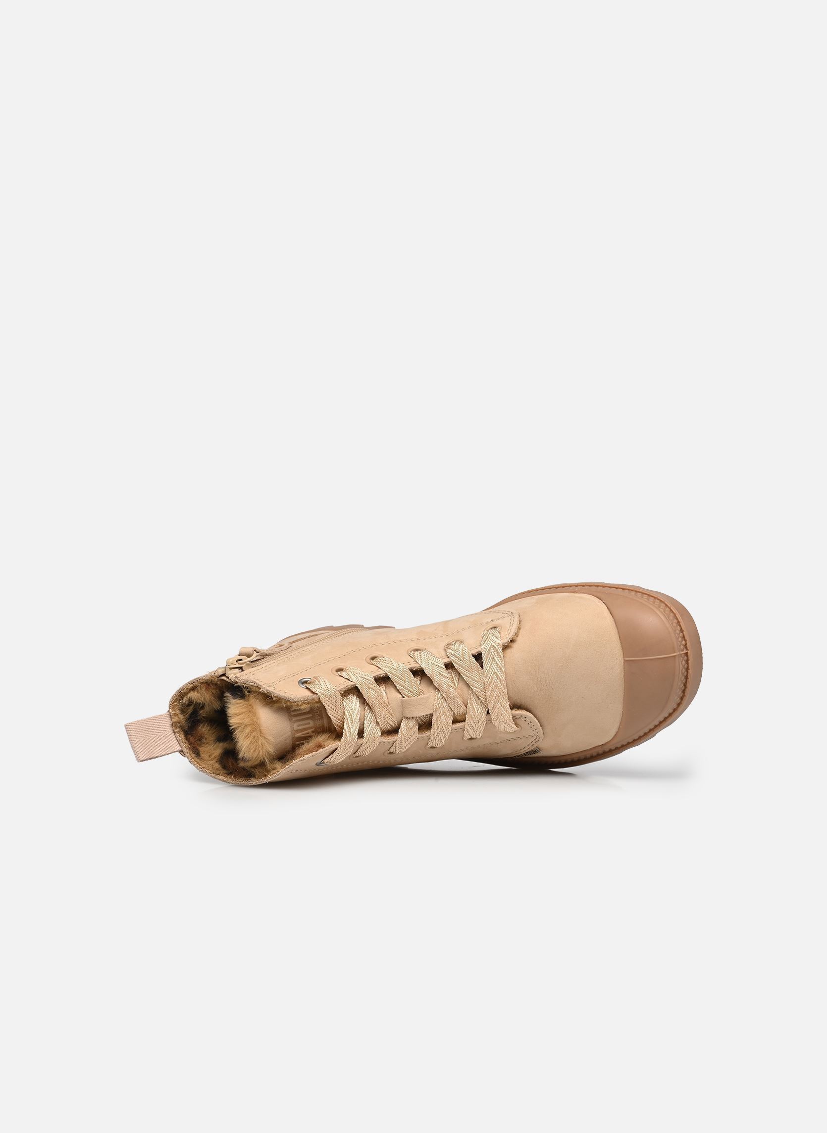 Bottines fourrées PAMPA HI ZIP WL WILD femme beige Palladium Bottines fourrées PAMPA HI ZIP WL WILD femme beige WARM SAND