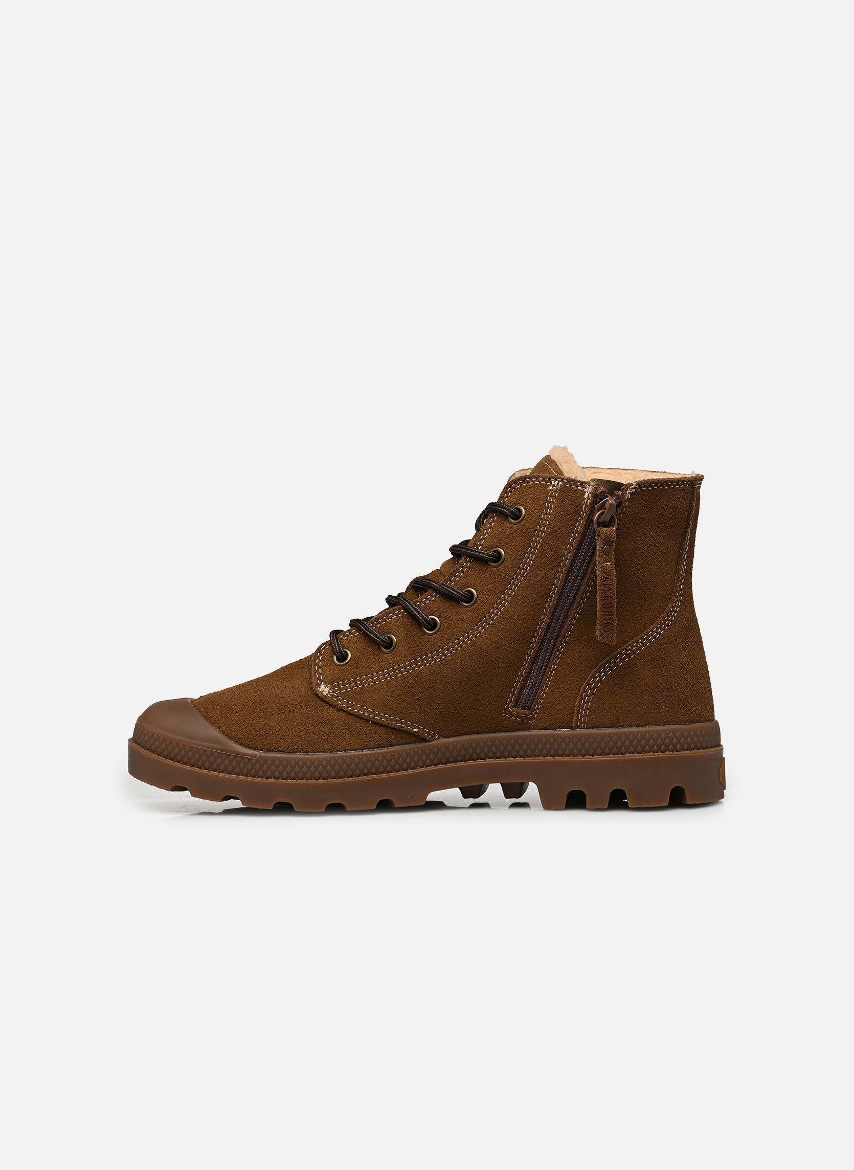 Gefütterte Stiefel PAMPA ZIP WL PILOT herren braun Palladium Gefütterte Stiefel PAMPA ZIP WL PILOT herren braun TUMAN SHITAKE