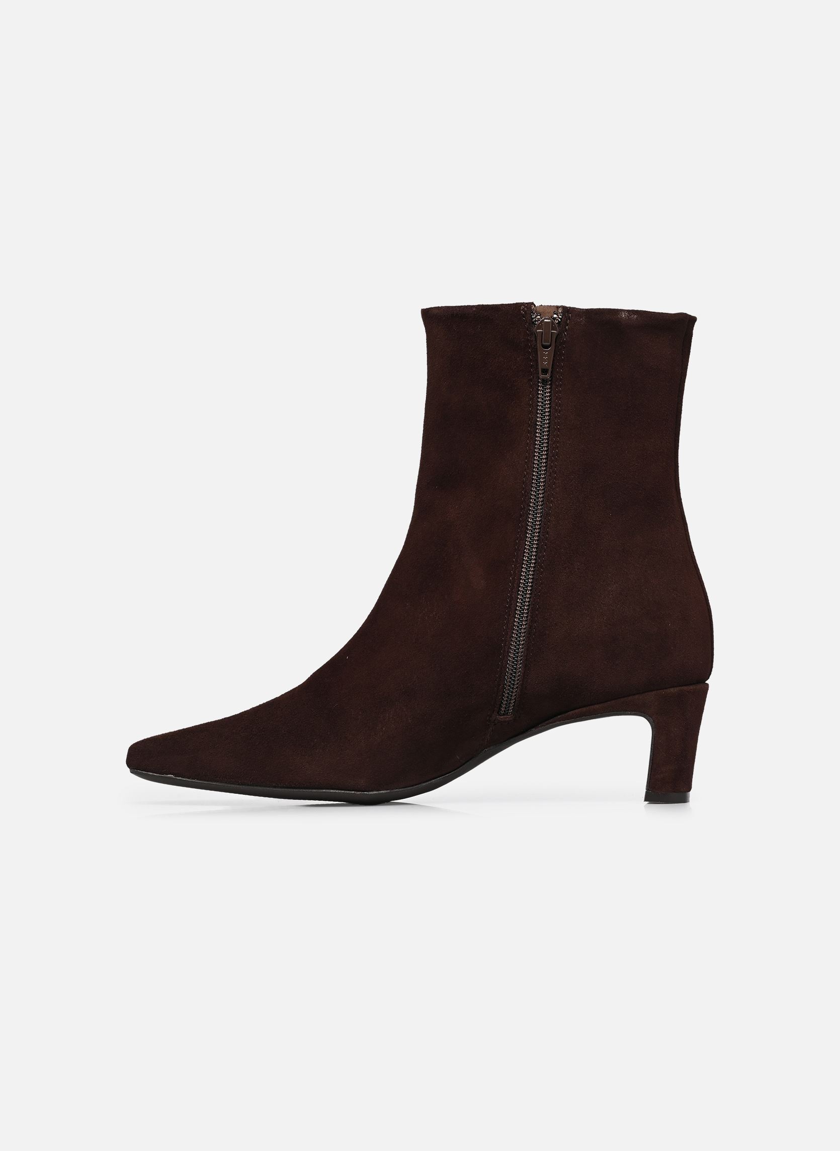 Enkellaarzen en boots FARA dames bruin Bocage Enkellaarzen en boots FARA dames bruin VELOURS MARRON FONCE