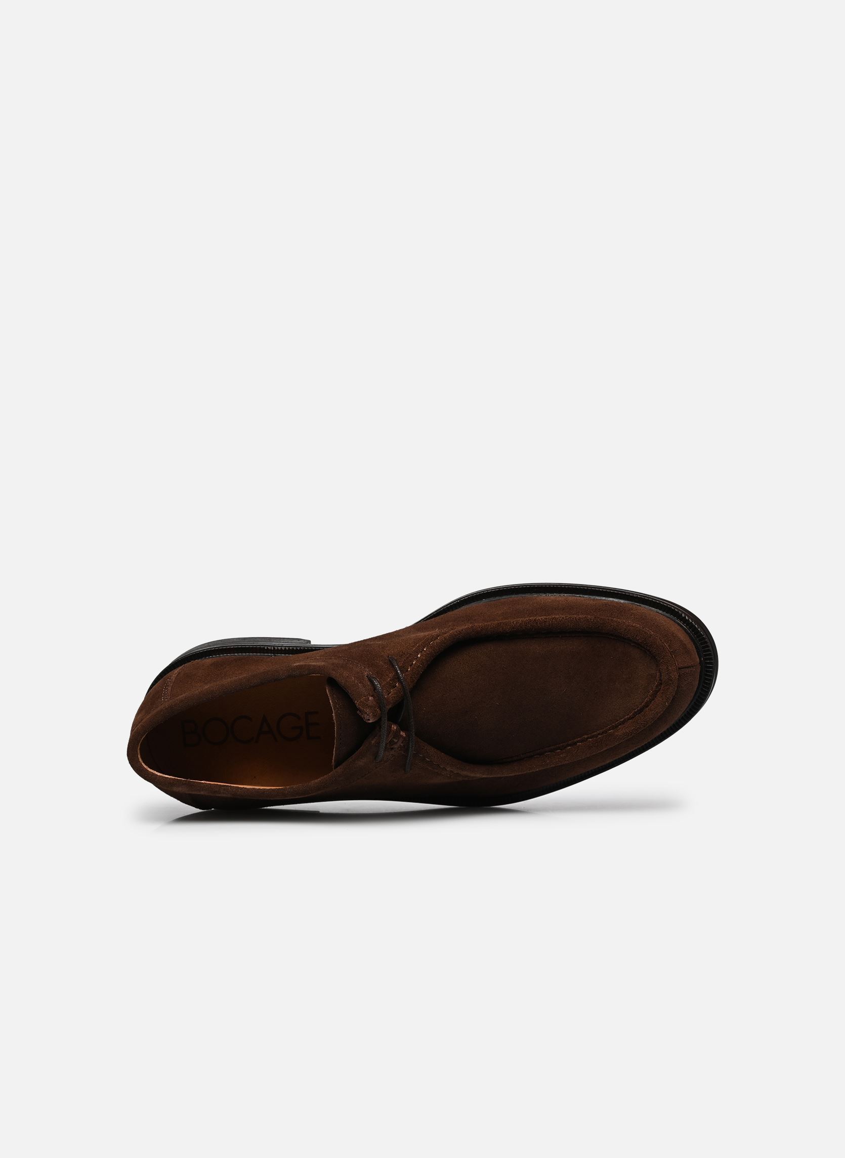 Schnürschuhe FLAVIUS herren braun Bocage Schnürschuhe FLAVIUS herren braun VELOURS MARRON FONCE