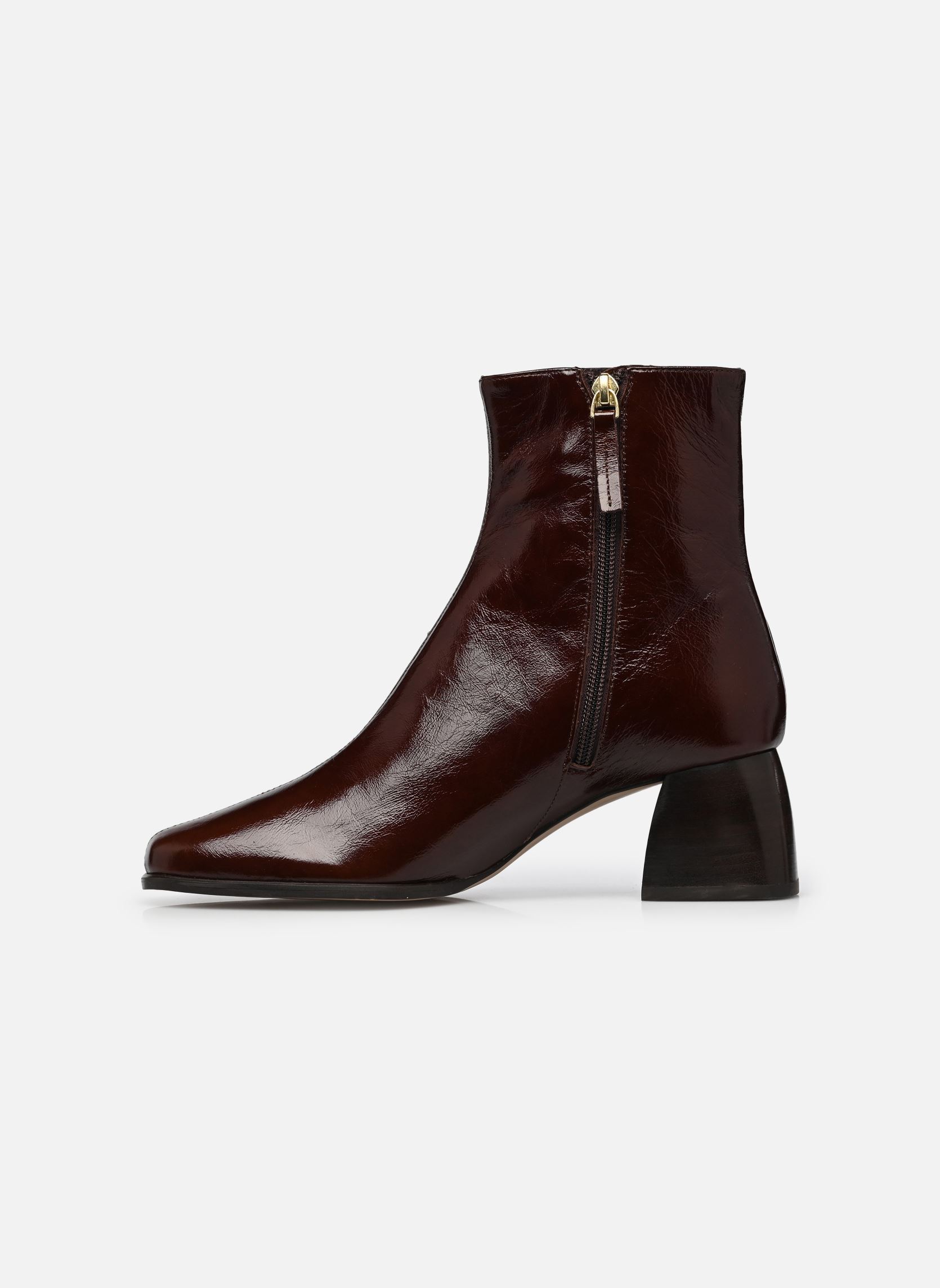 Enkellaarzen en boots TILYA dames bordeaux Bocage Enkellaarzen en boots TILYA dames bordeaux CUIR MARRON