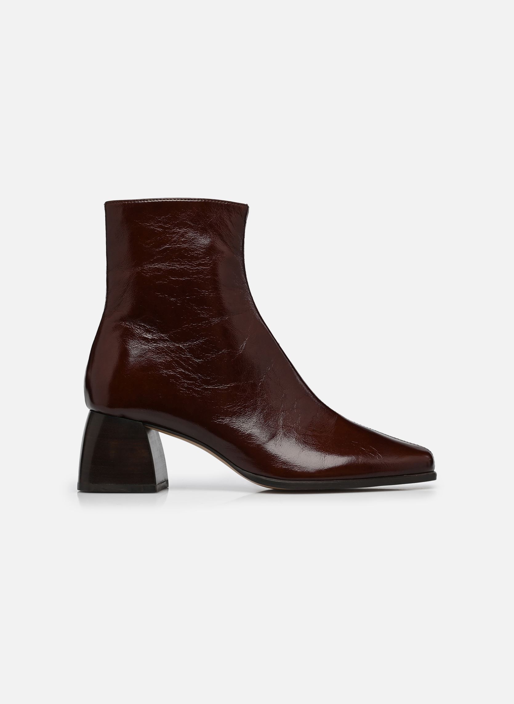 Enkellaarzen en boots TILYA dames bordeaux Bocage Enkellaarzen en boots TILYA dames bordeaux CUIR MARRON