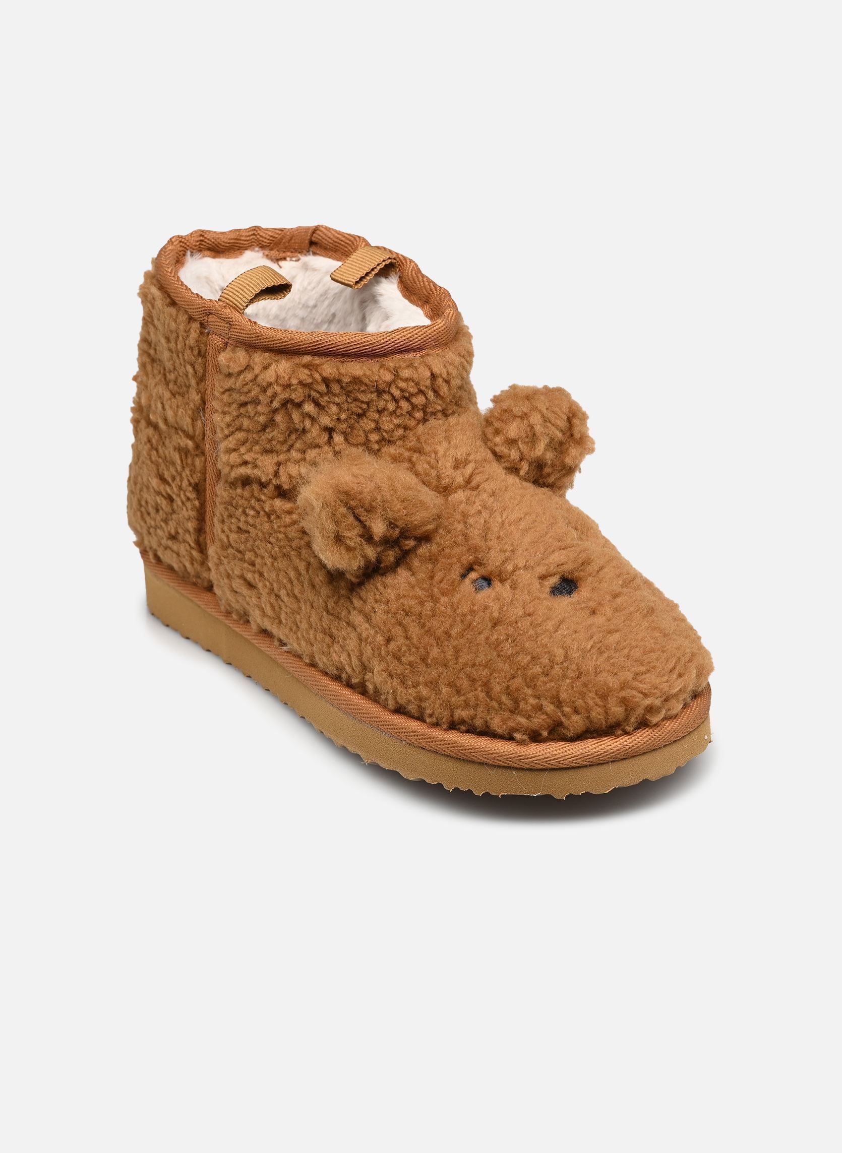 Chaussons Alban Bear Pile Boot Slipper fille marron Liewood Chaussons Alban Bear Pile Boot Slipper fille marron GOLDEN CARAMEL